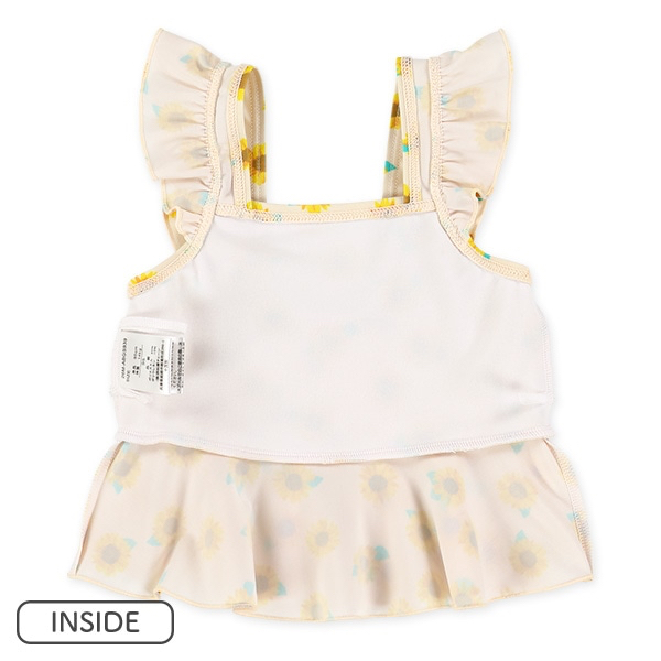 🇯🇵預訂 日本直送🇯🇵兩色花卉滿印荷葉邊分體泳衣