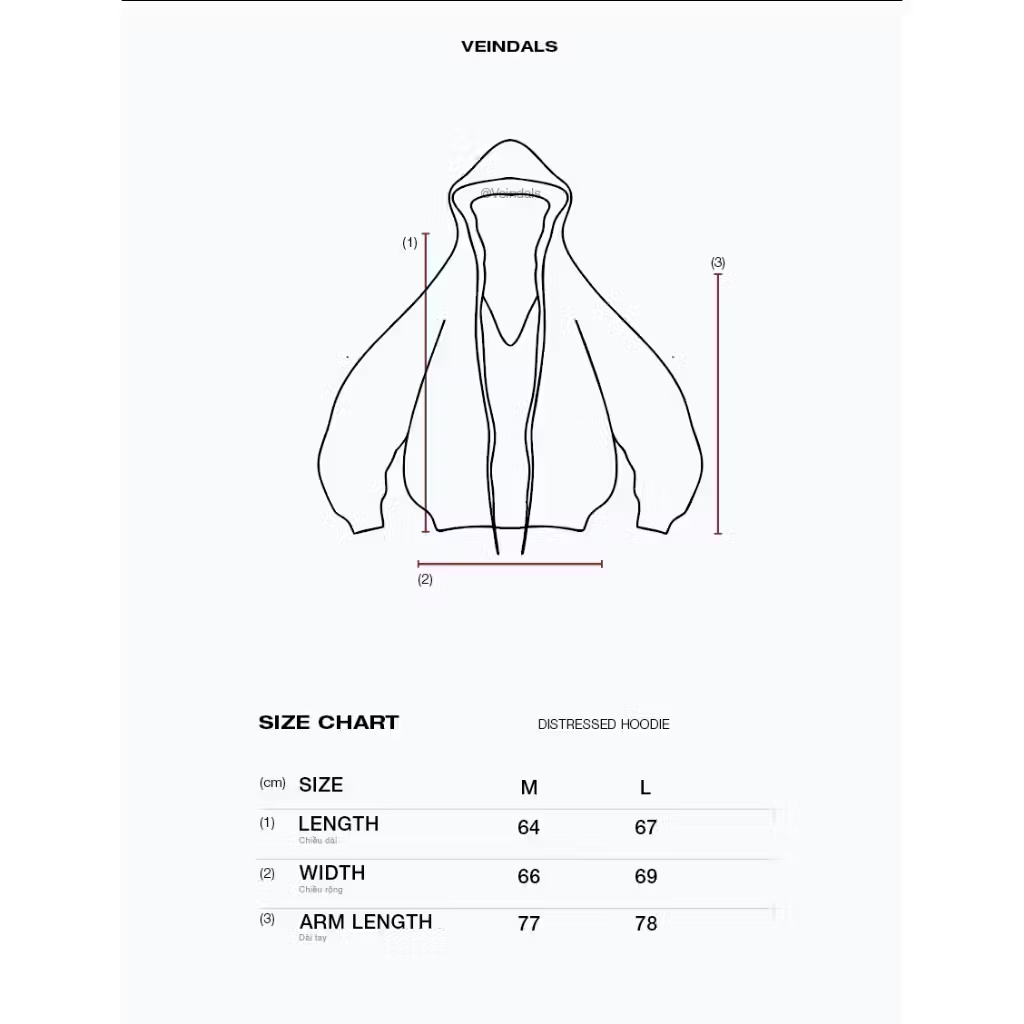 VIEINDALS DISTRESSED HOODIE