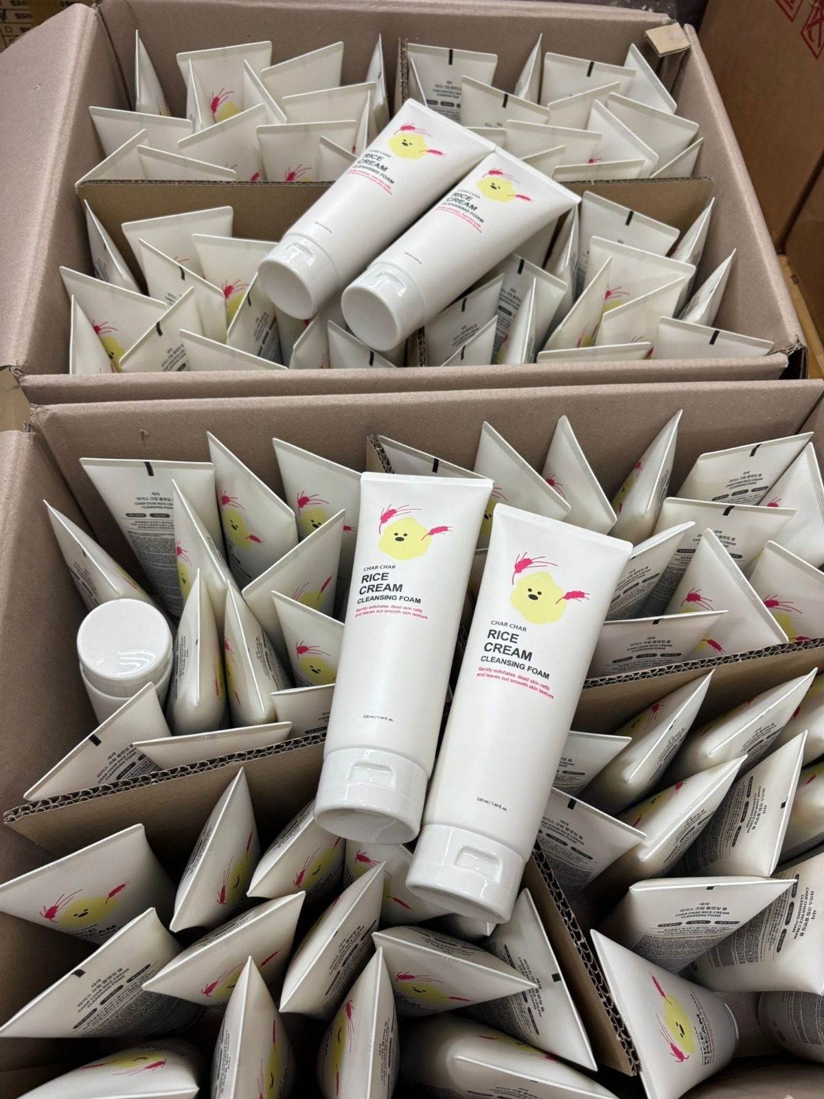 韓國 CHAR CHAR 米萃亮白泡沫洗面乳 220ml (2支/套)