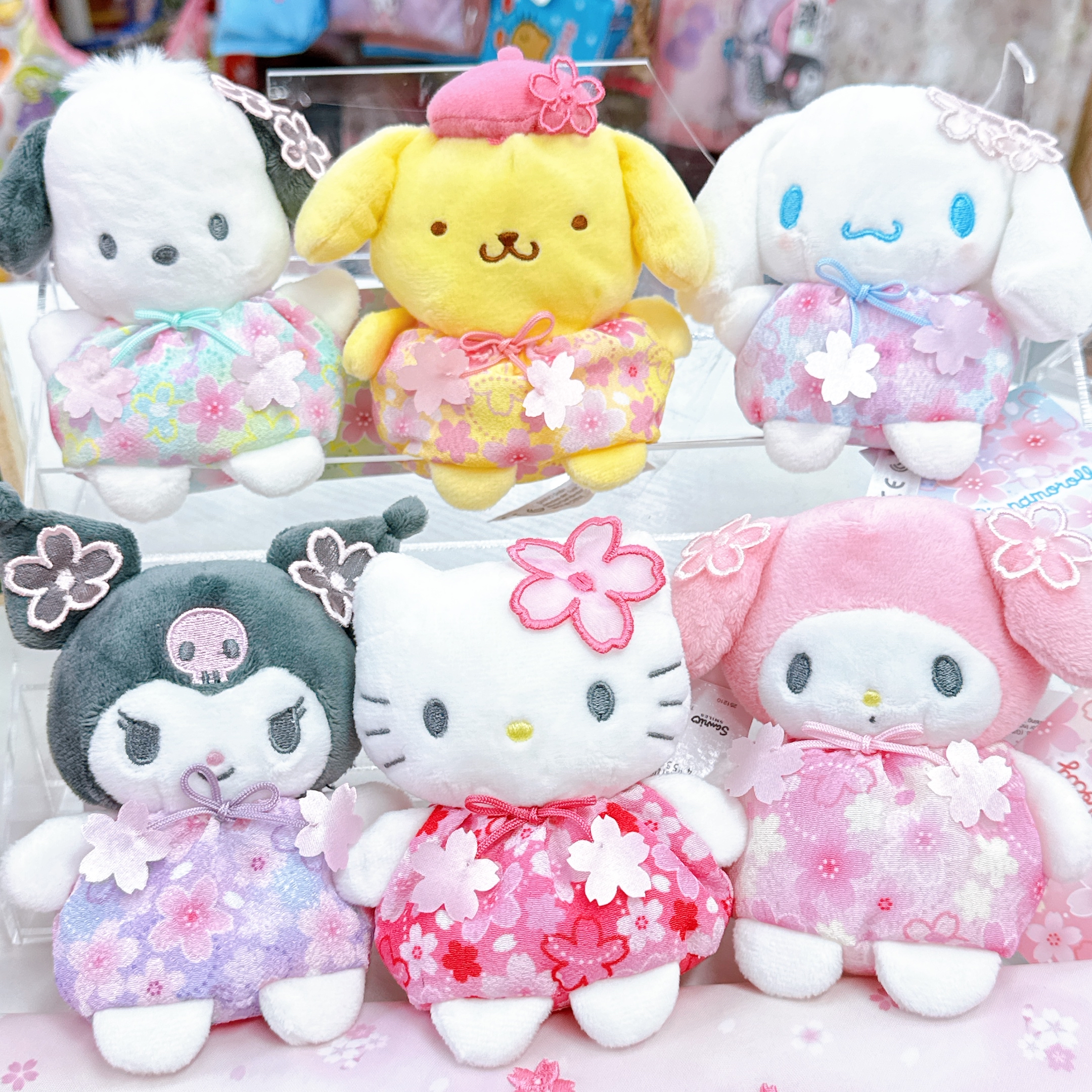 日本直送Sanrio 櫻花主題系列豆袋公仔