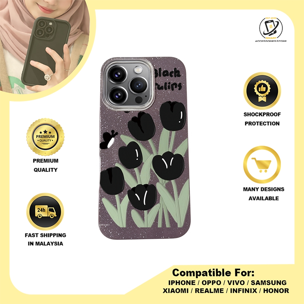 BLING CASE PHONE FOR IPHONE - DESIGN FLOWER U