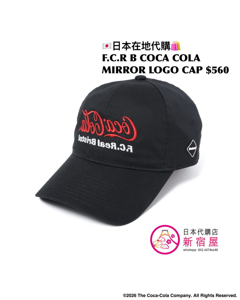 F.C.REAL BRISTOL x COCA COLA MIRROR LOGO CAP