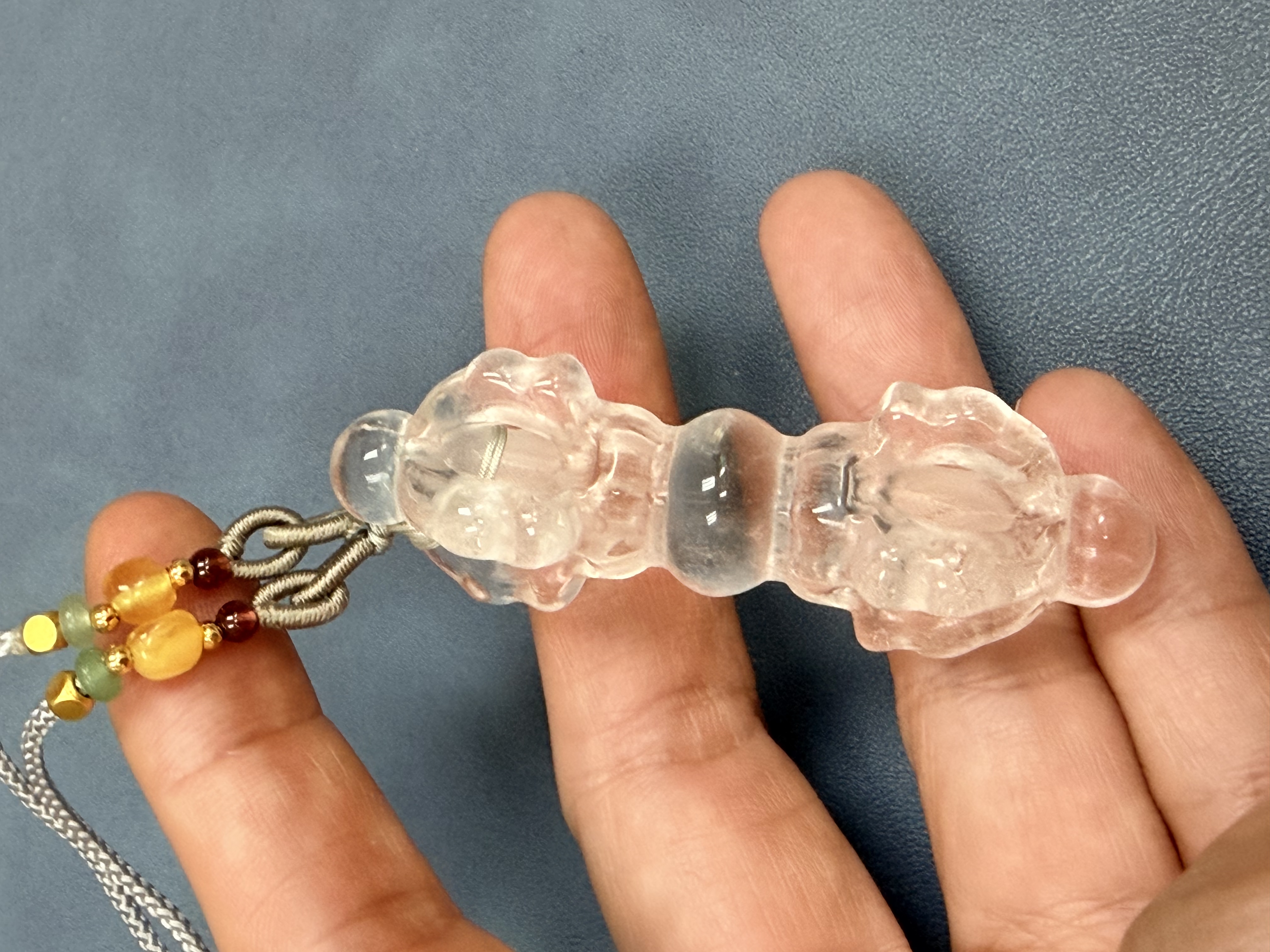 白水晶金剛杵吊咀（已加持）#3