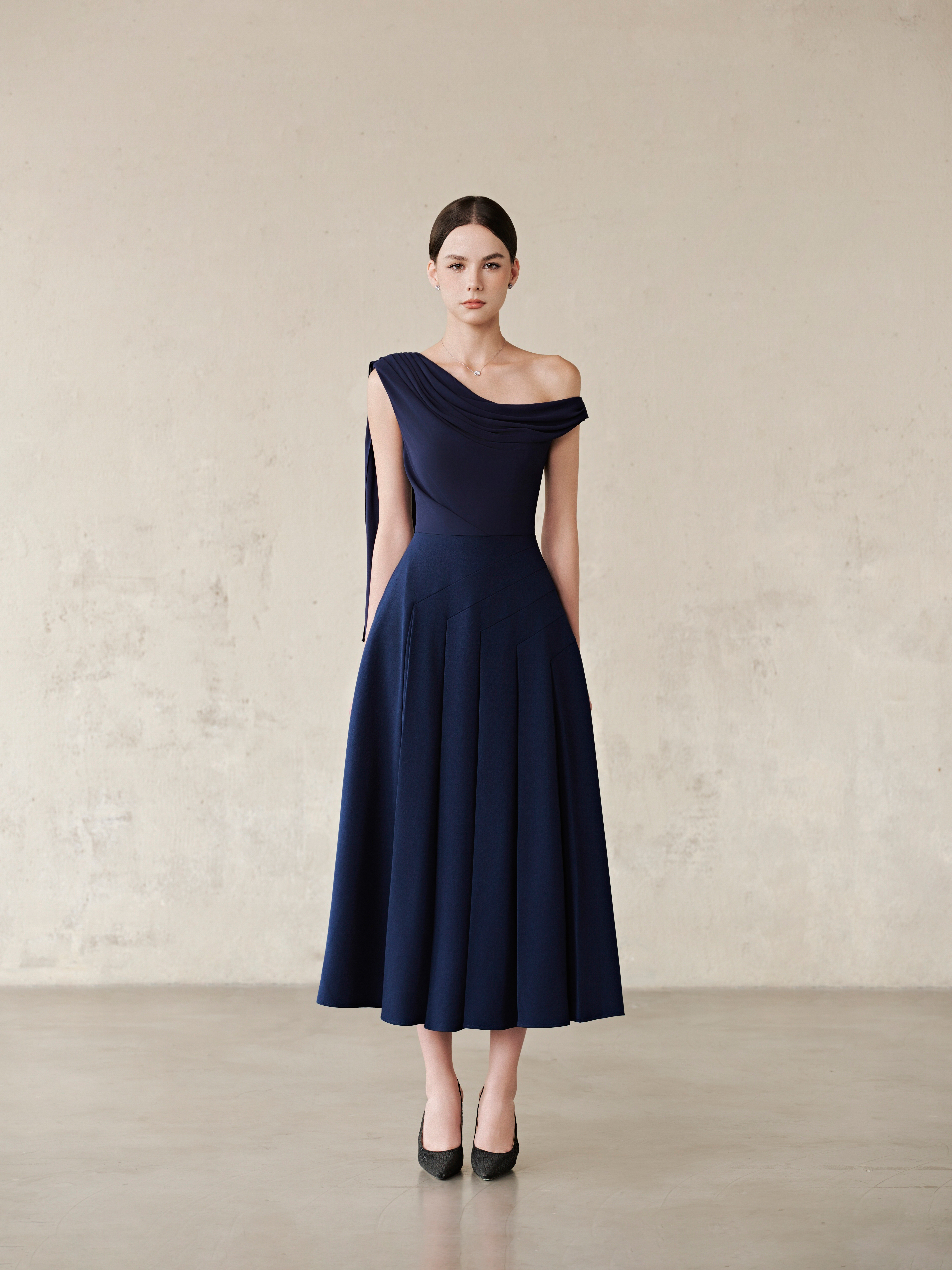 Hazel Dress (Dark Navy)