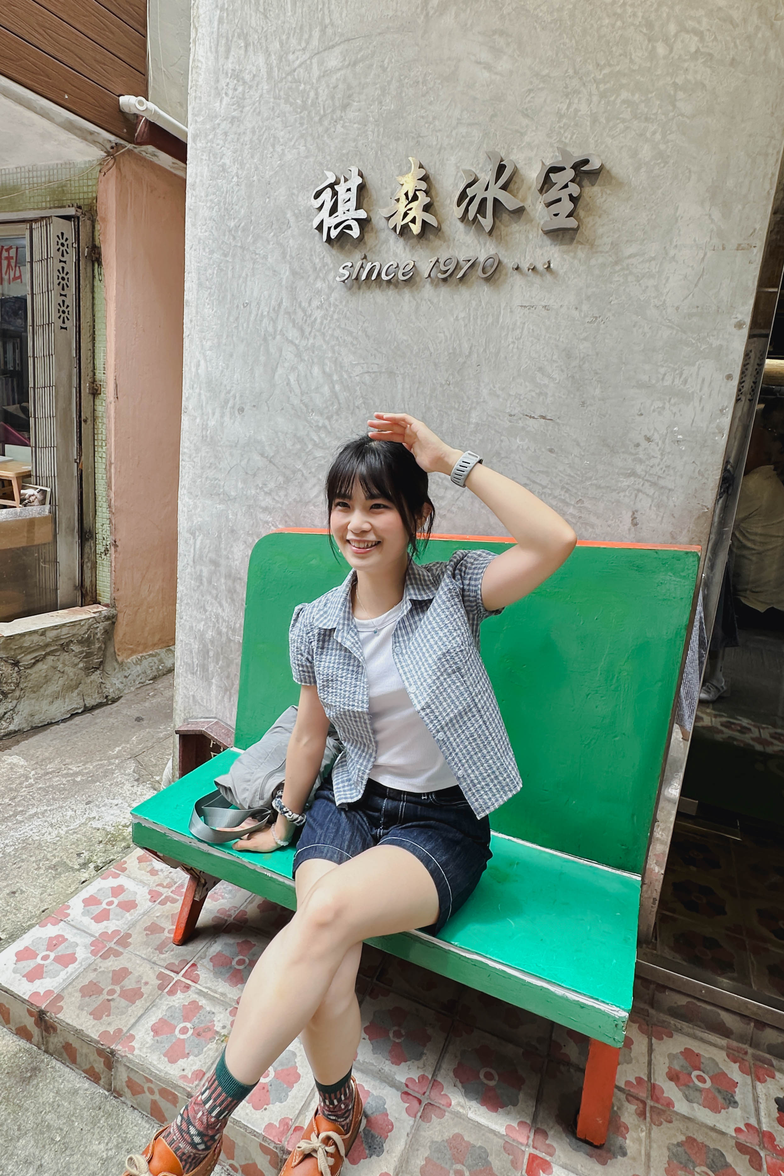 波子汽水格紋短襯衫 (兩色入)