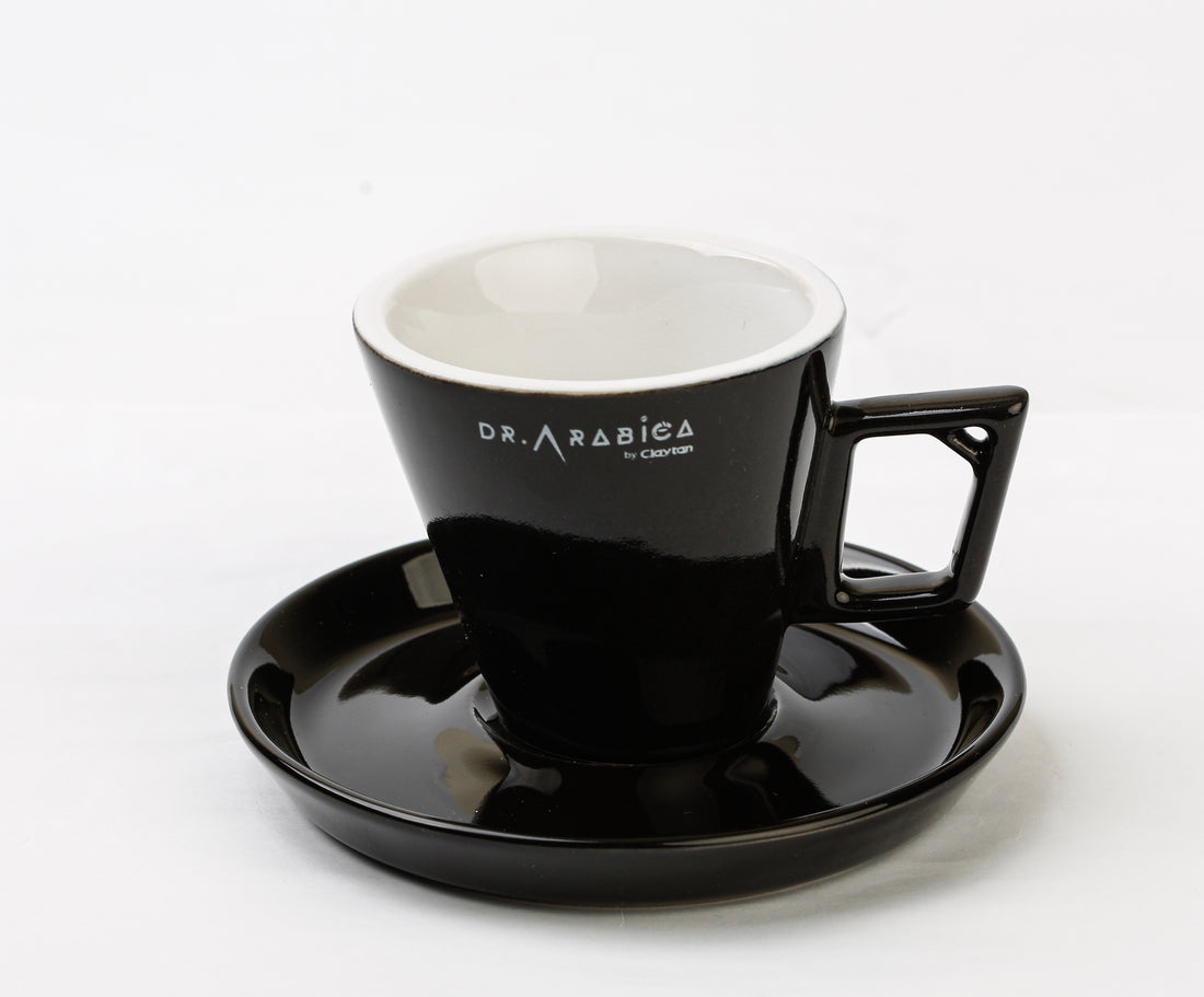 Dr. Arabica Professional Series - Espresso 60ml, 90ml & 120ml Cup & Saucer