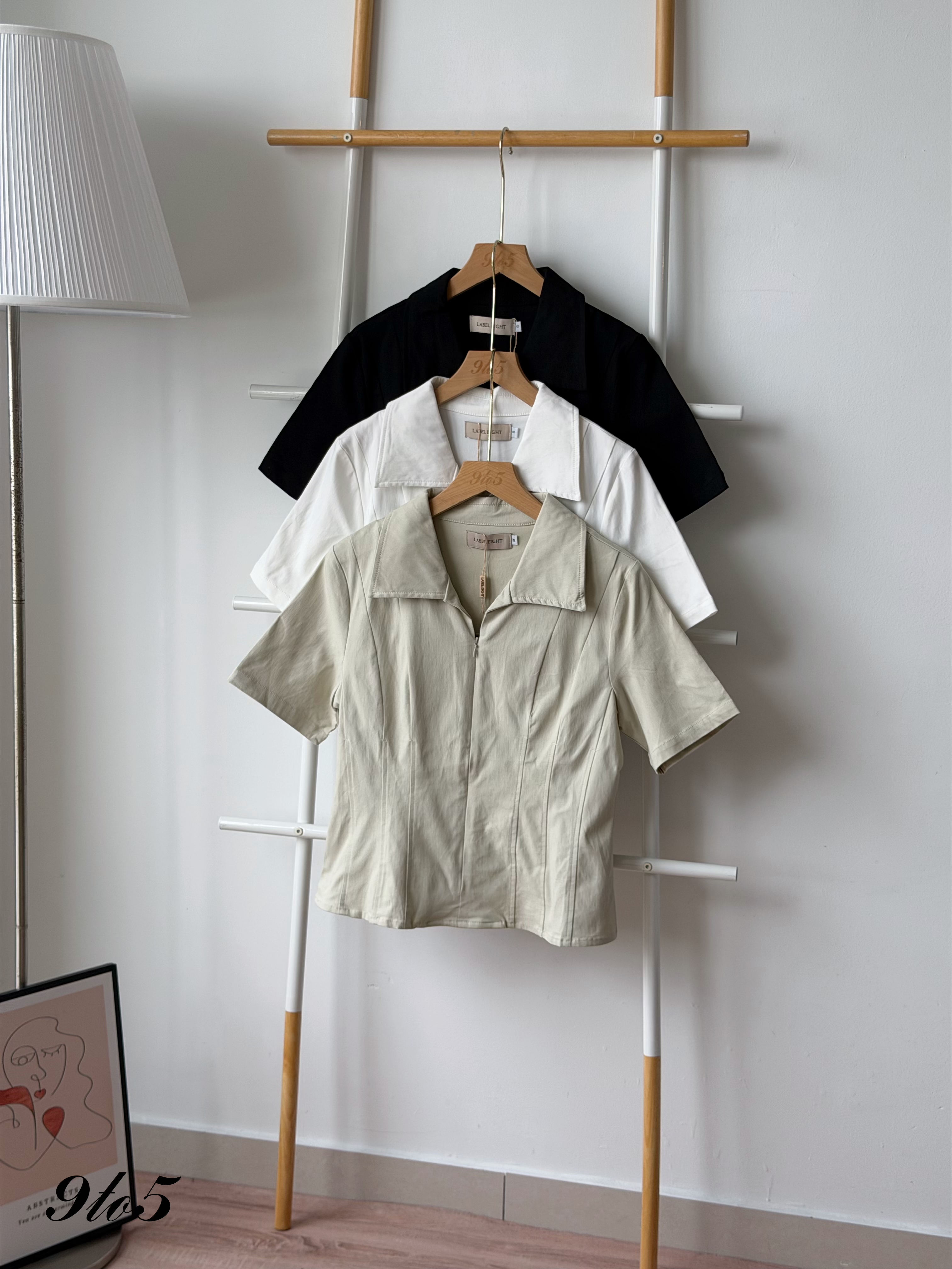 T4520 Zipped Waisted Shirt - 3 Colors