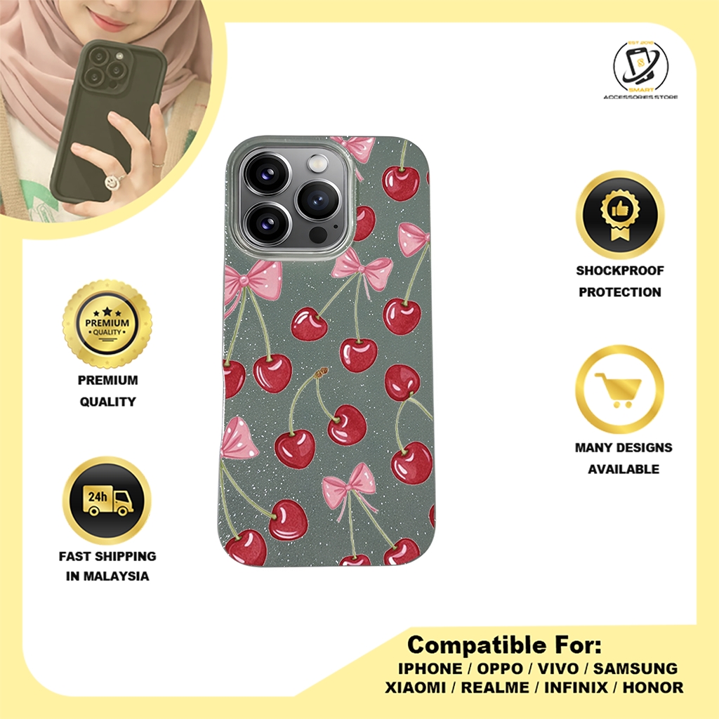 BLING CASE PHONE FOR IPHONE - DESIGN CHERRY A