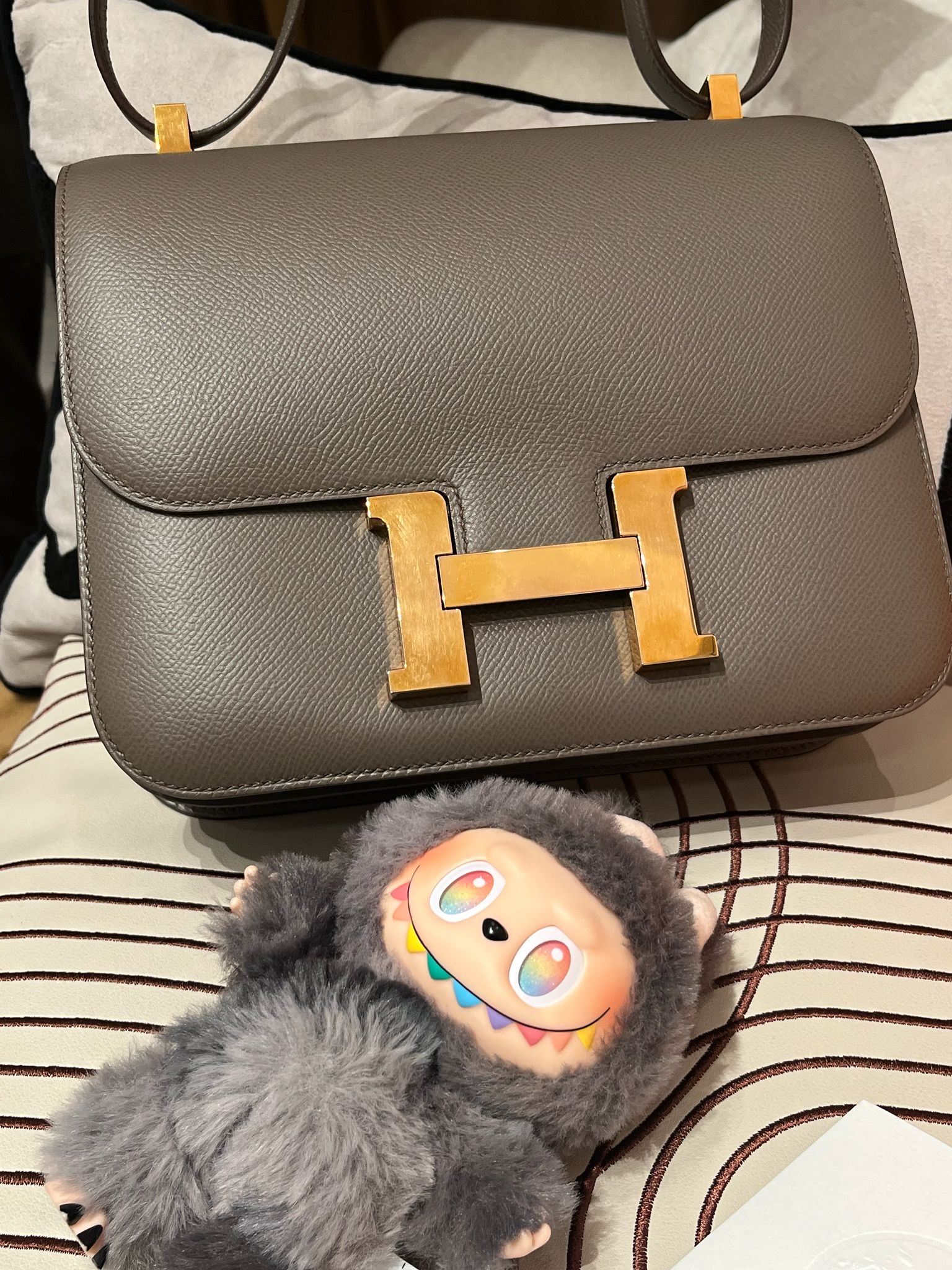 Hermes constance 24,STAMP D,ETAIN,100%Authentic, 98% new  ✅專門店收據✅Dust bag✅Box