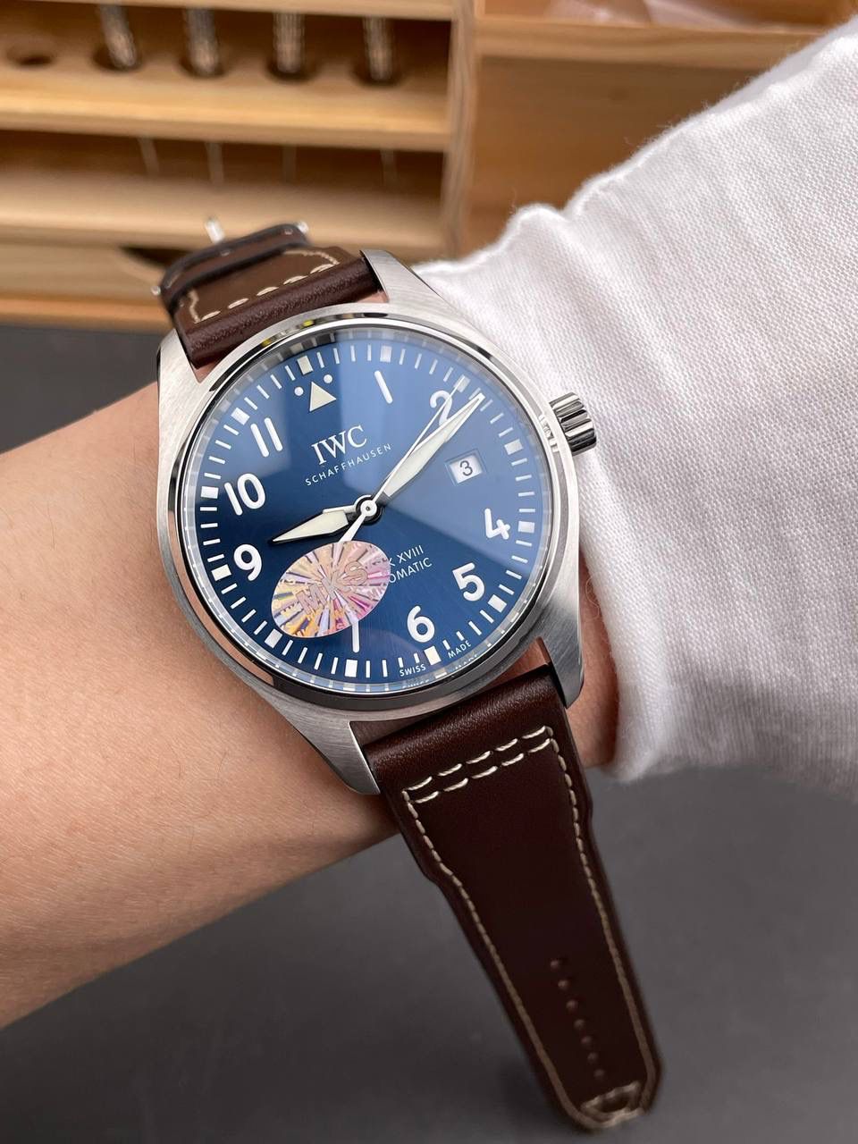 IWC 万国马克十八 蓝盘小王子/40mm/9015机✔️