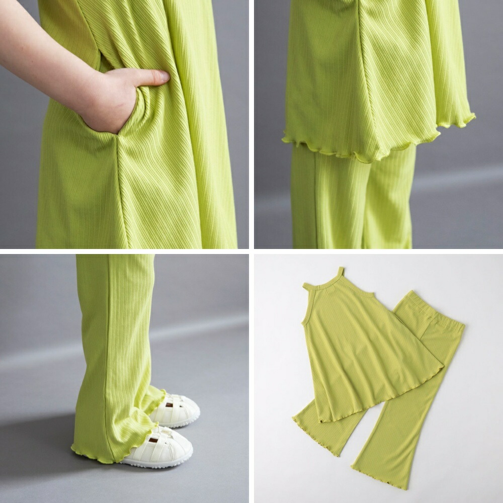 🆕【⭐訂購⭐】  🇯🇵日本直送 🌀女童喇叭吊帶背心+長褲套裝  [3款選] 🌀 [ELCA-0231][260525]