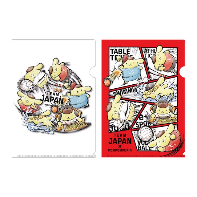 ✨商品代購服務需補運費✨TEAM JAPAN x 布甸狗 A4 File套裝