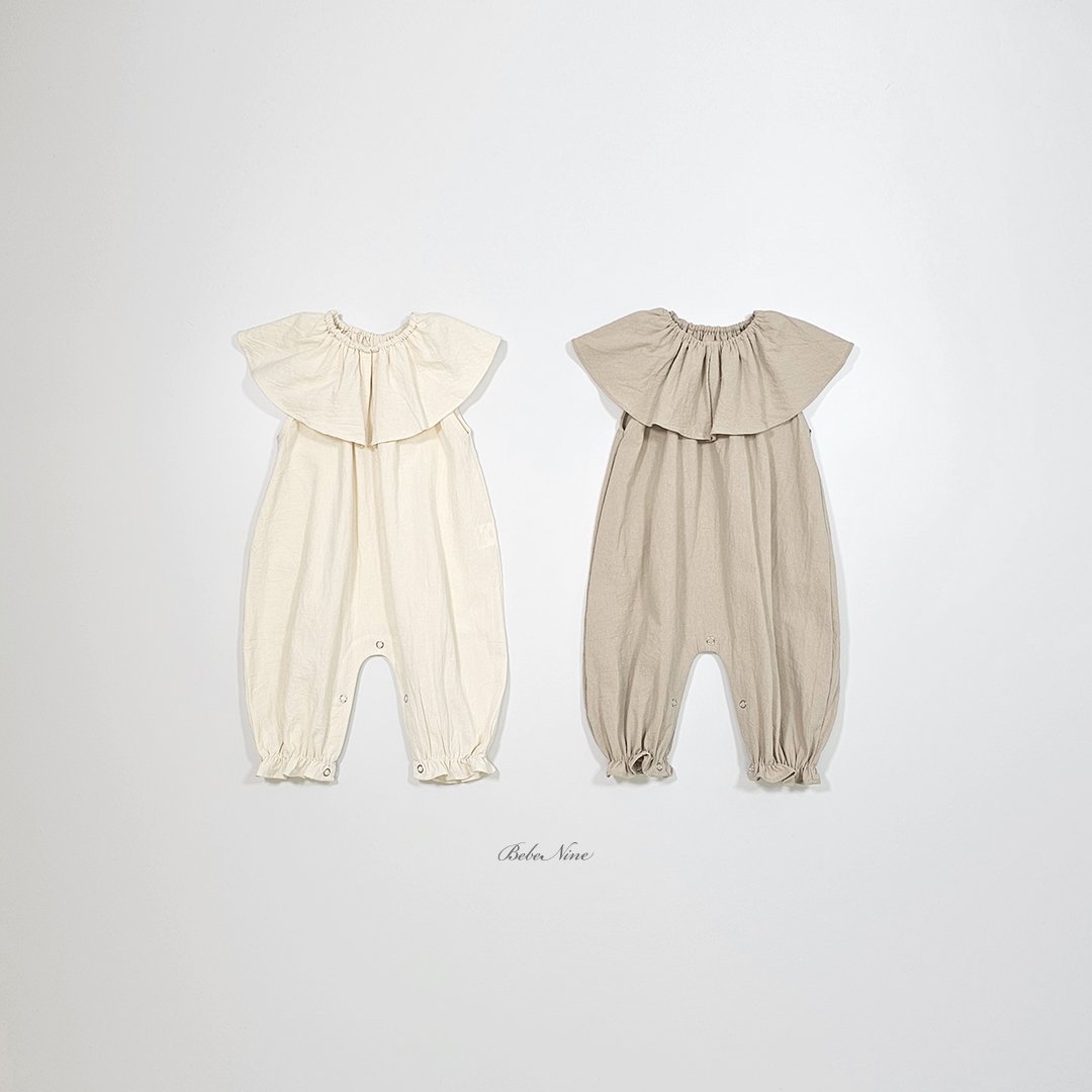 ☀️預訂 韓國直送☀️🇰🇷Bebenine兩色大荷葉領背心連身服