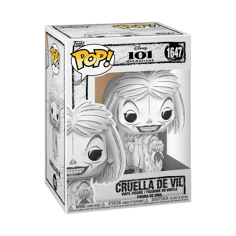 📦訂購 英國代購 Funko POP! Disney Cruella de Vil (Sketched Deco) Figure 庫伊拉 素描版 模型