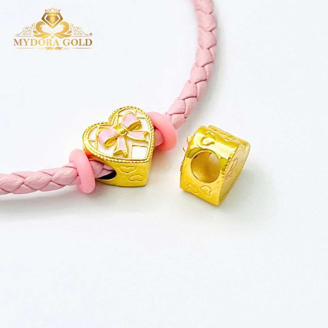 MYDORA Barbie Love Bundle Set | 916 Gold Bead + Adjustable Bracelet