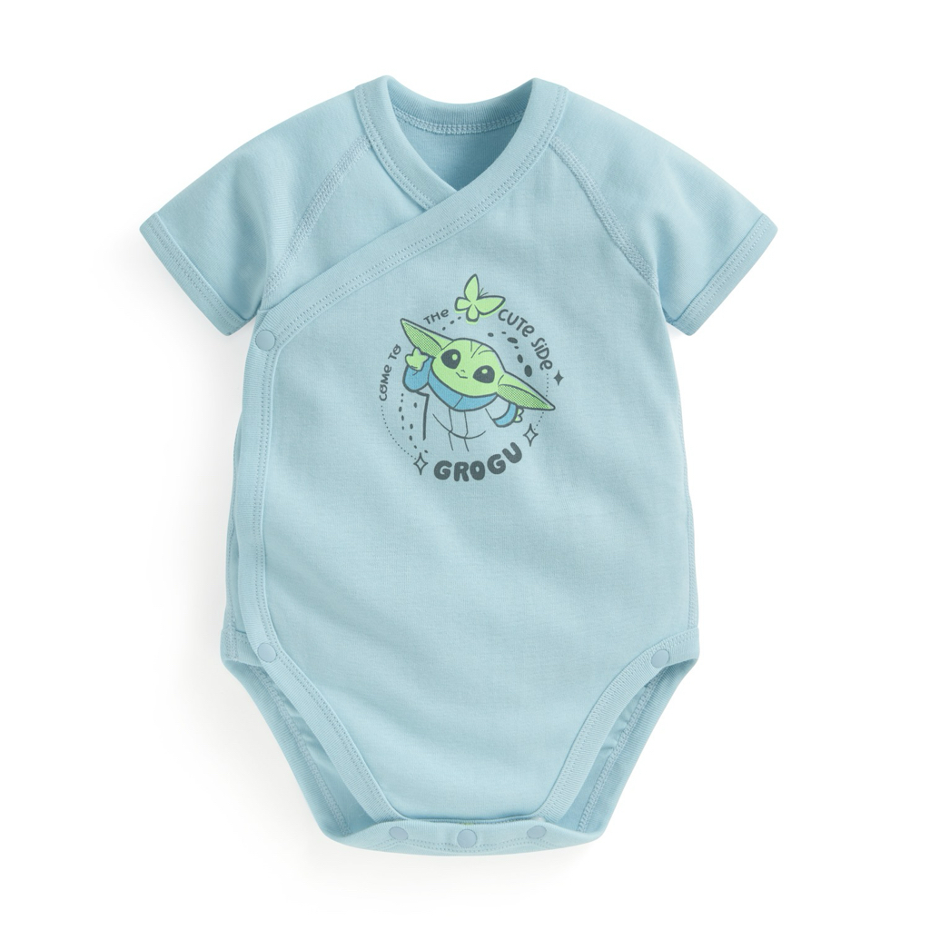 💚預訂 台灣直送💚三色Star Wars系列人物印花純棉短袖包屁衣