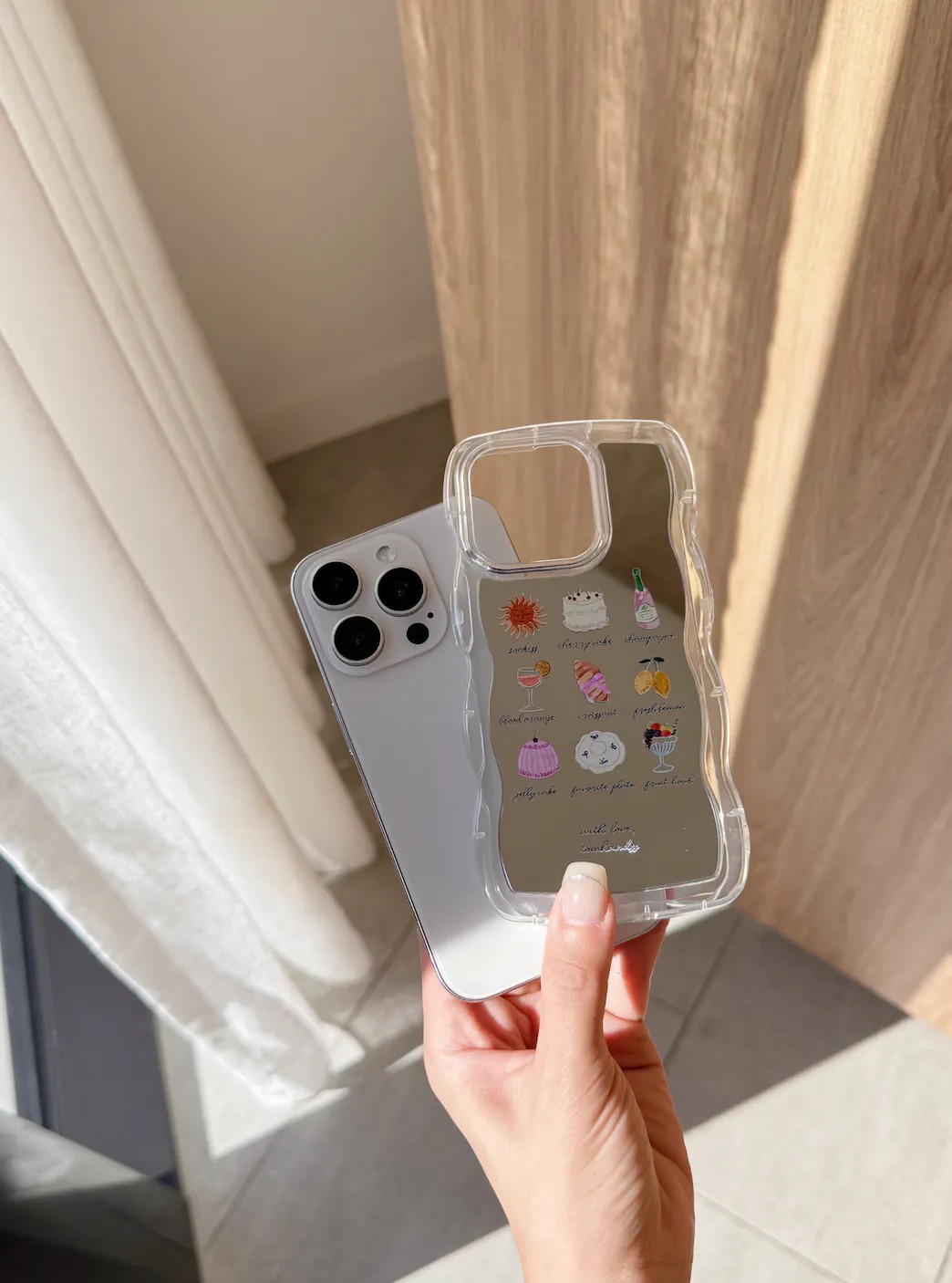 【Party & Summer!】波浪邊框鏡面 iPhone Case