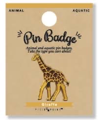 Animal Pin Badge - Giraffe