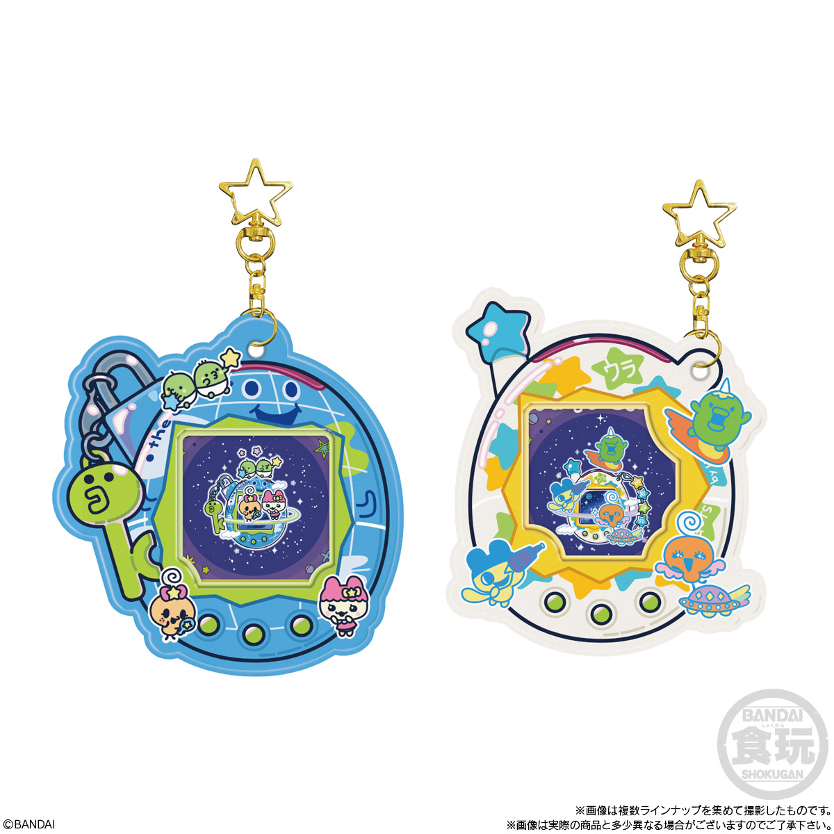 (預訂訂金 $100) (總價 $267) Bandai 他媽哥池機造型 卡套吊飾 食玩 (原盒12盒) (行版) Tamagotchi Card Holder 