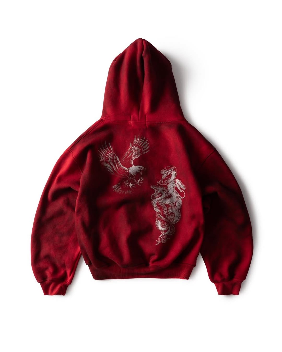 NOB WAX DIRT WHITE ZIP-UP HOODIE