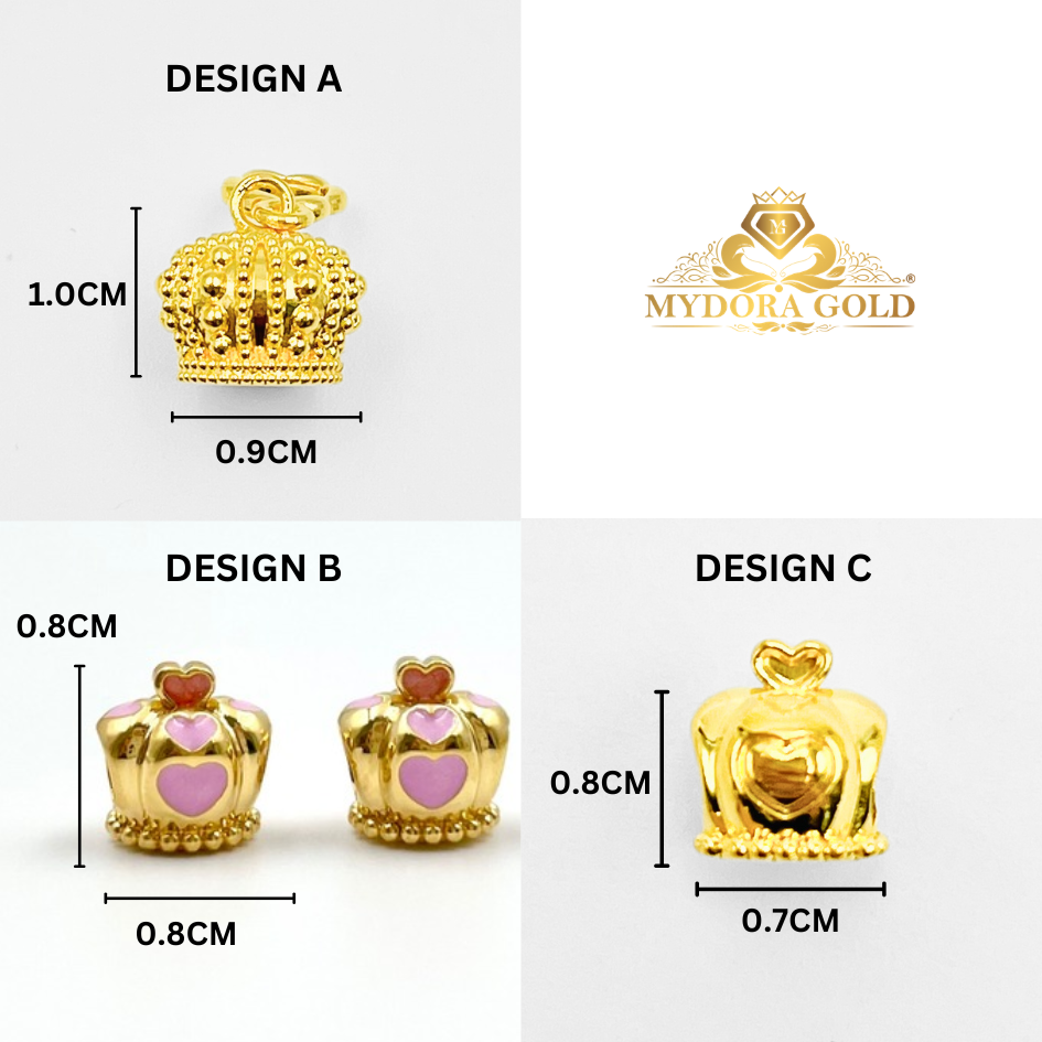 MYDORA Charm Bead Crown Series (5G) I EMAS 916/22K