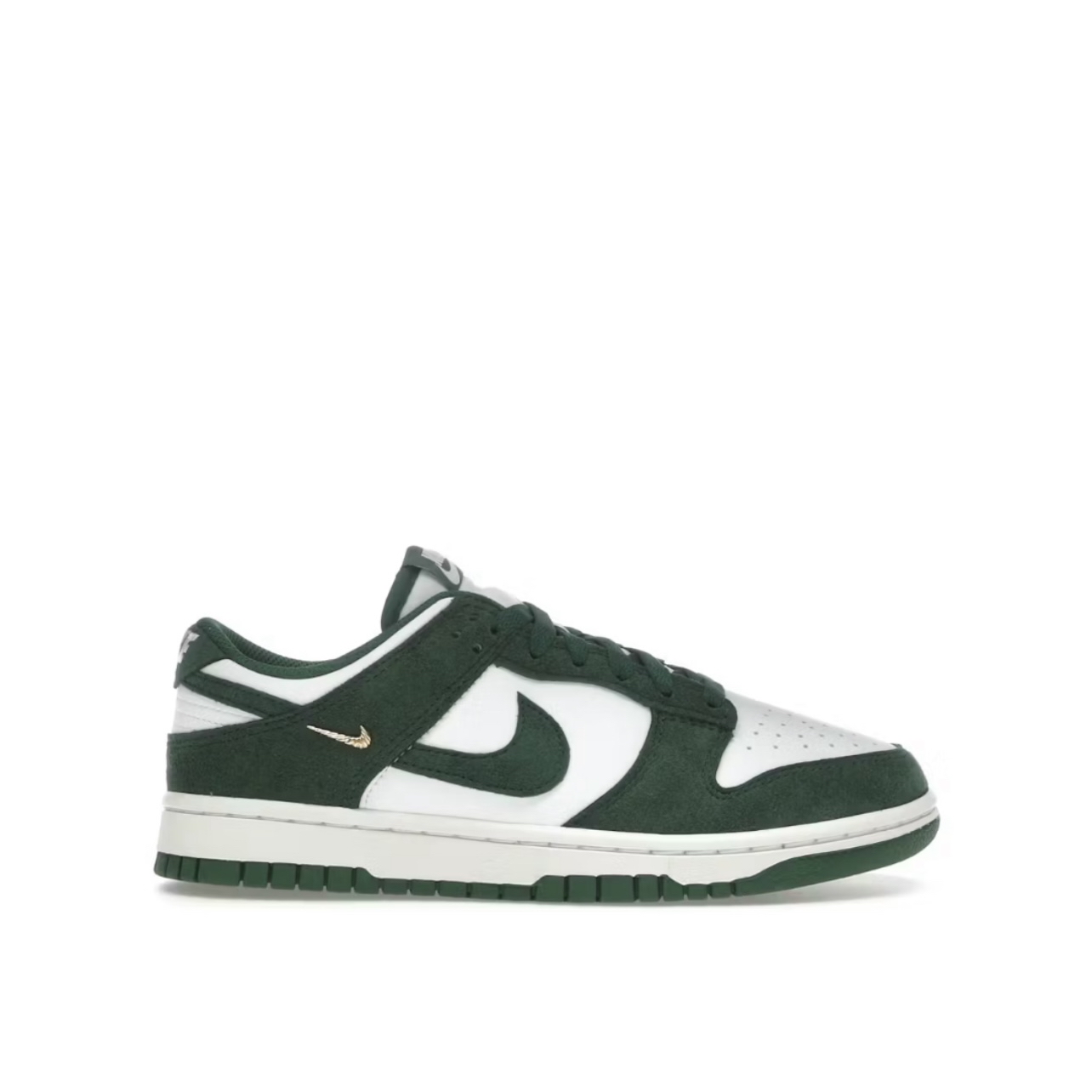 IB4417-100 Nike Dunk Low Gorge Green Gold Mini Swoosh IB4417-100