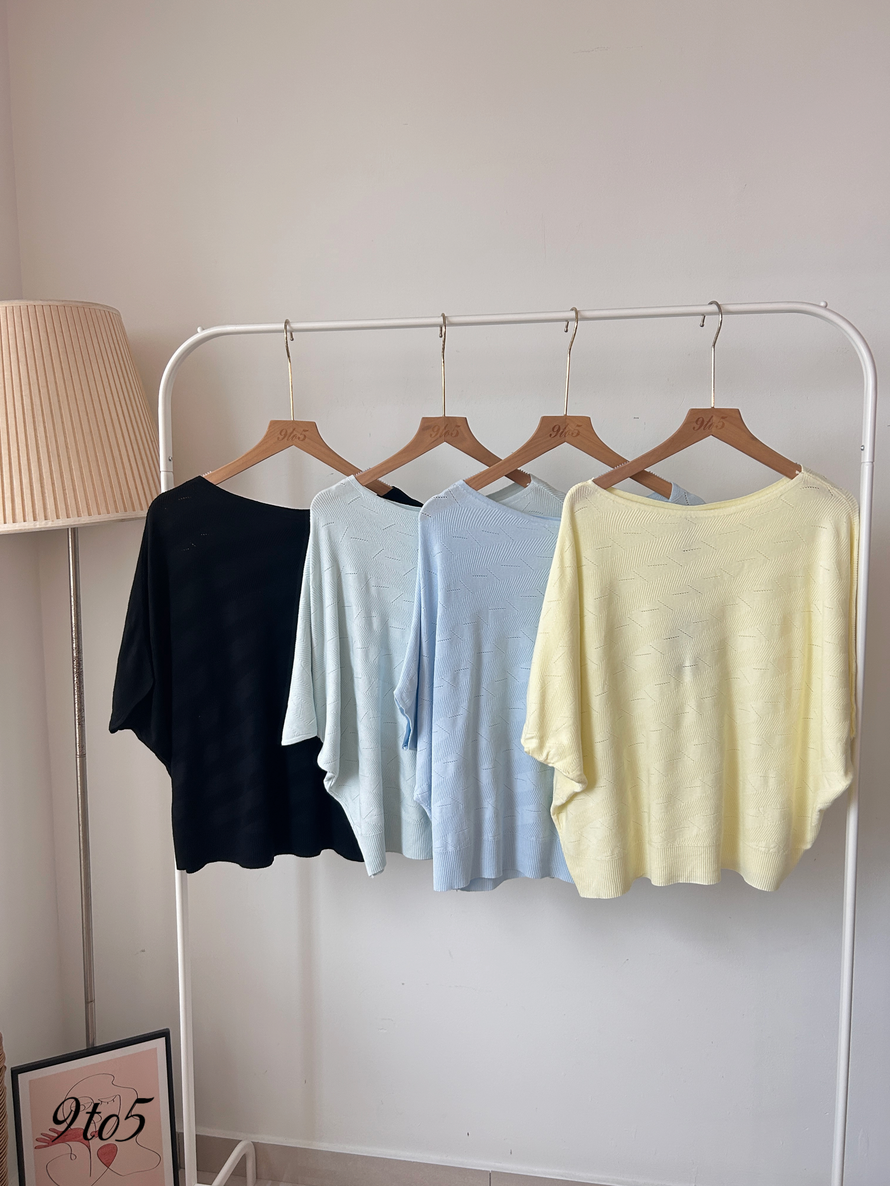 T4123 One Shoulder Knit Top - 4 Colors 