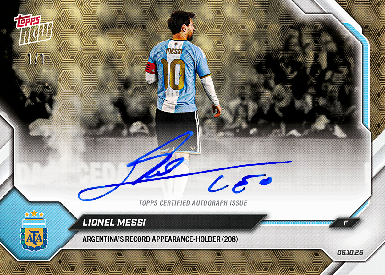 Lionel Messi - 2026 Argentina Topps NOW® Final Farewell 原封紀念包【團購】