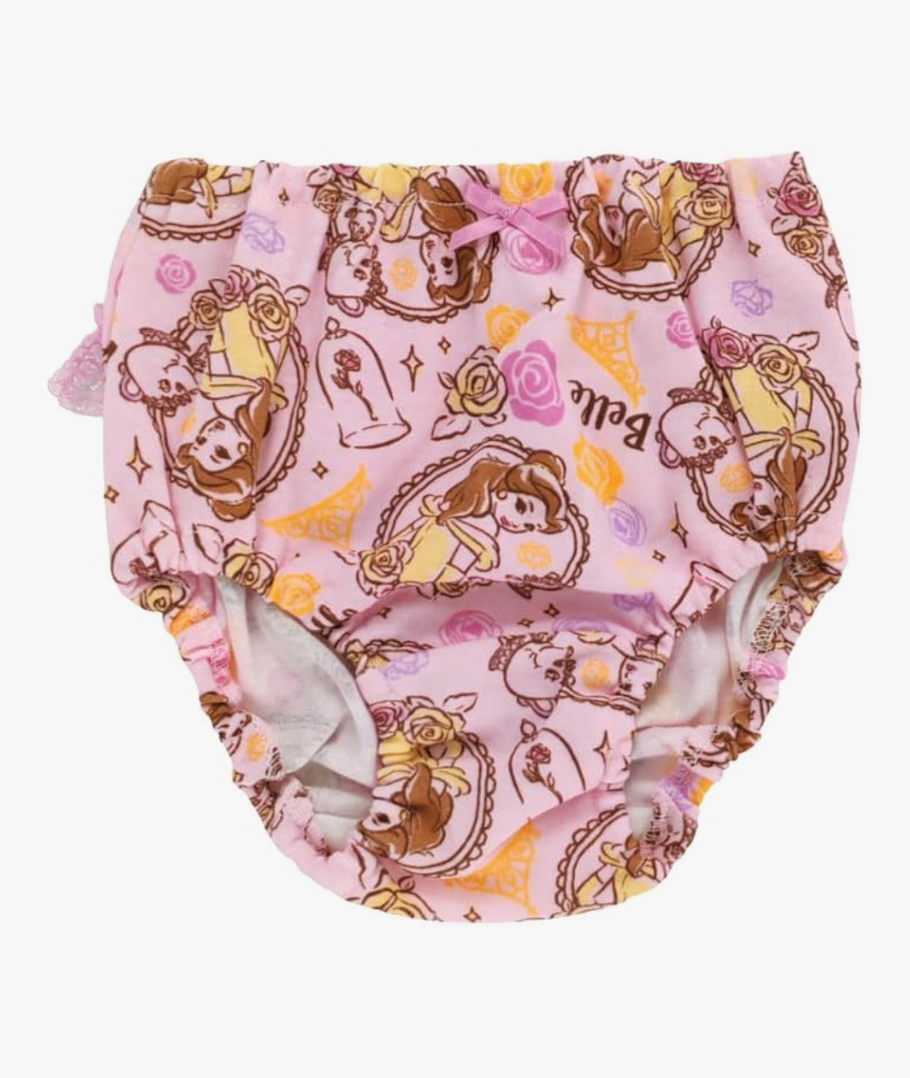 🇯🇵預訂 日本直送🇯🇵Belle貝兒公主人物滿印絲帶蕾絲女童內褲兩件套裝