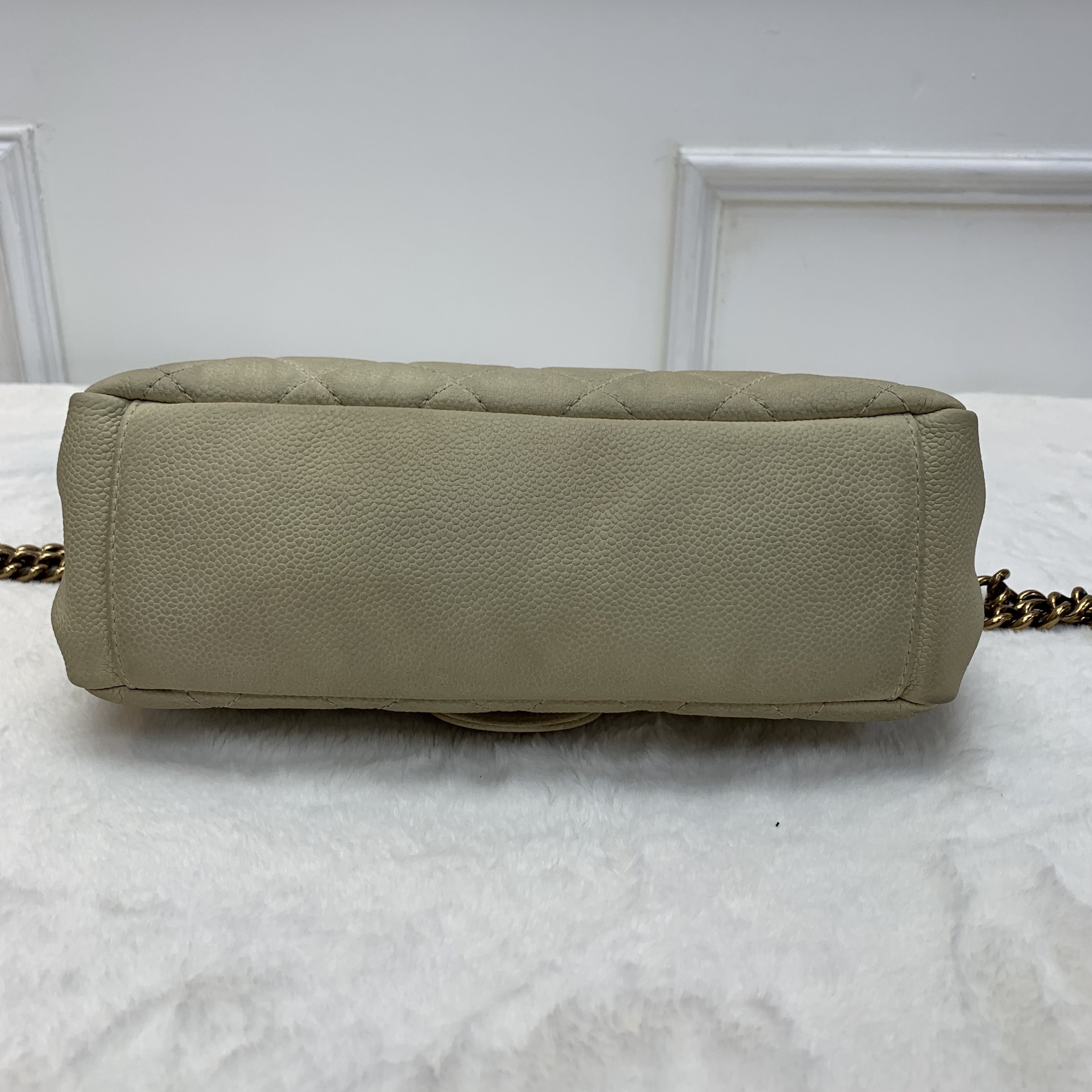 復古感Max Chanel Handle Flap Bag象牙白做舊款🫢