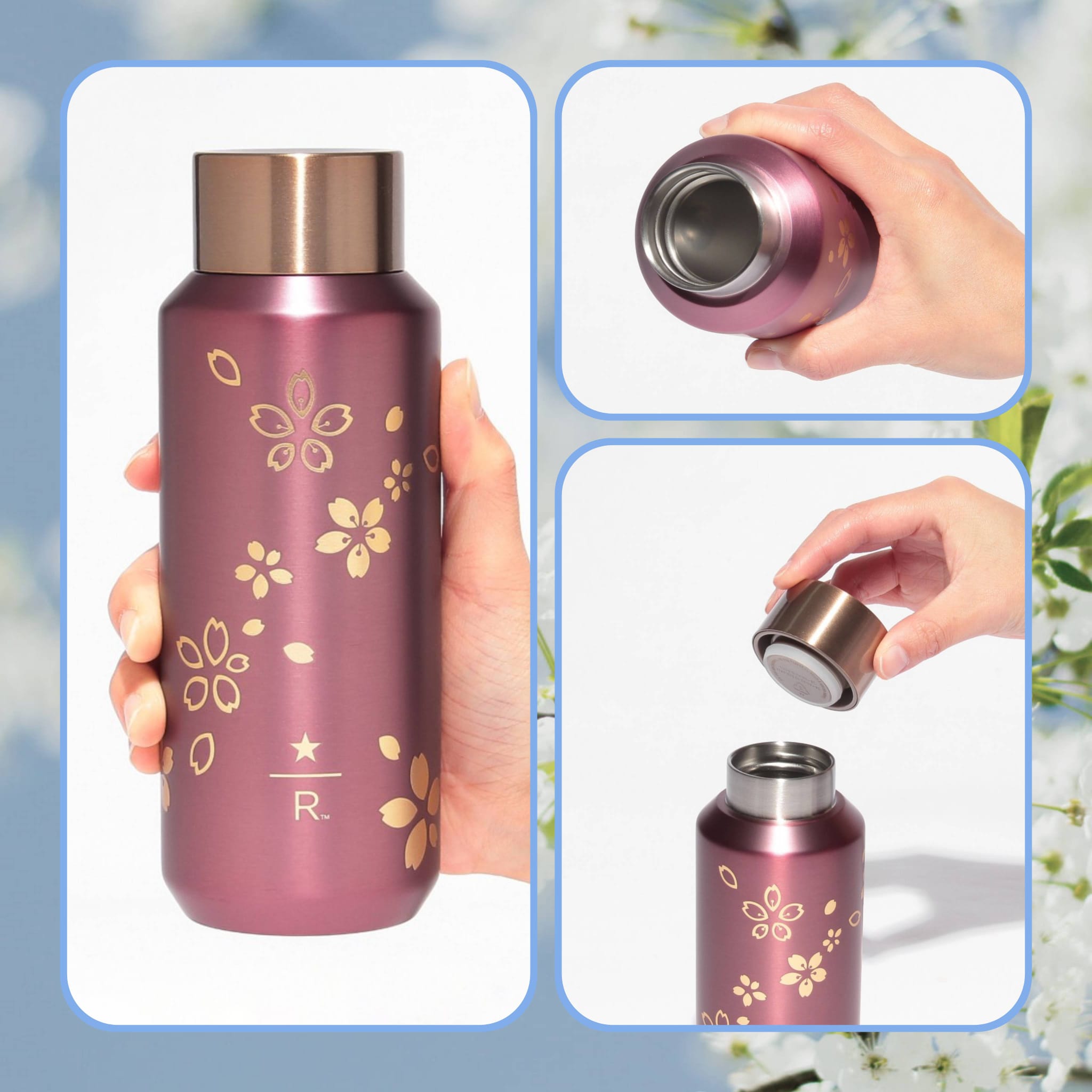 《日本🇯🇵 STARBUCKS RESERVE® Roastery Tokyo 2026 Sakura🌸櫻花系列》 寶石粉紅不鏽鋼保溫杯 355ml