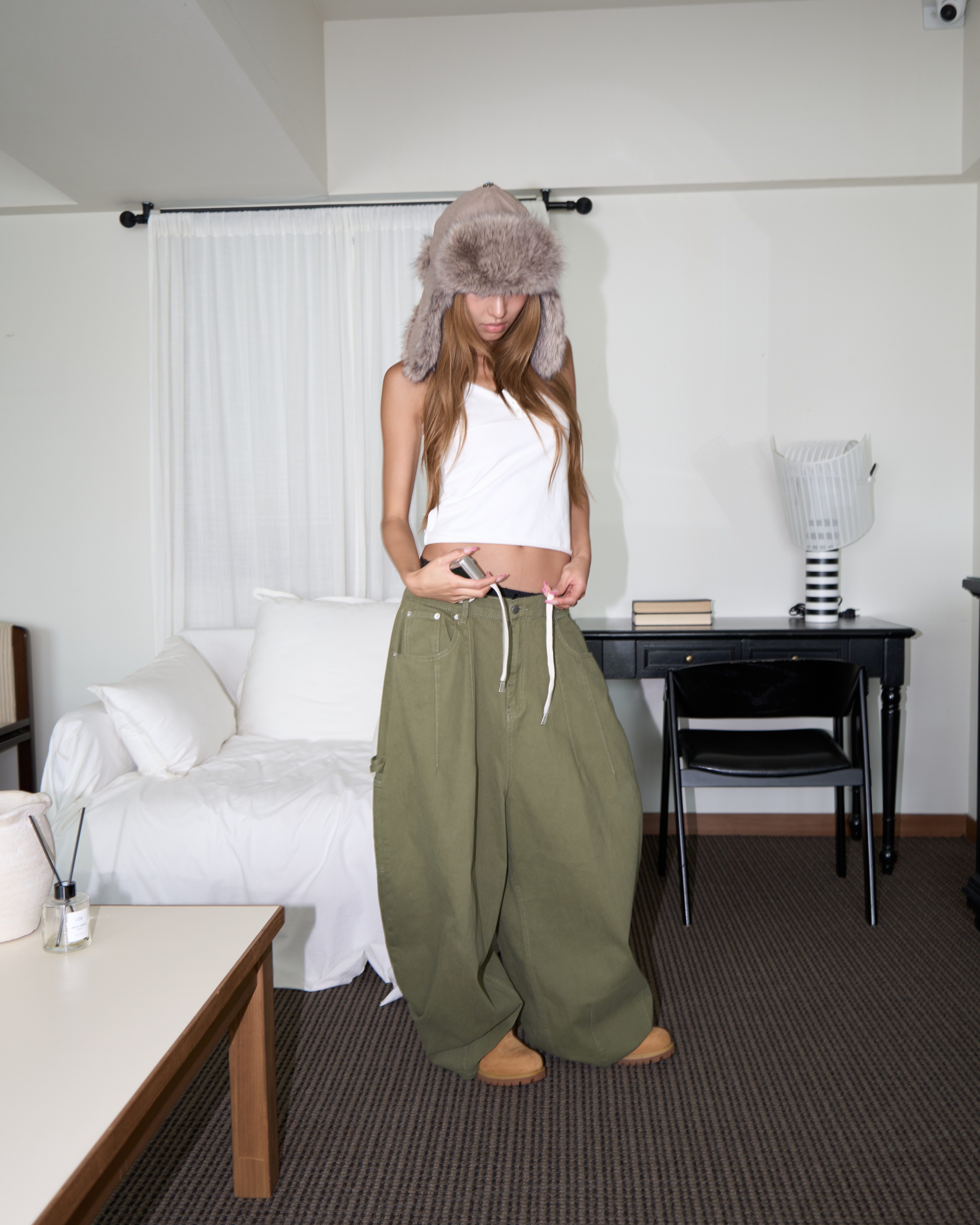 Sido Mega Wide Carpenter Cotton Pants(Unisex)