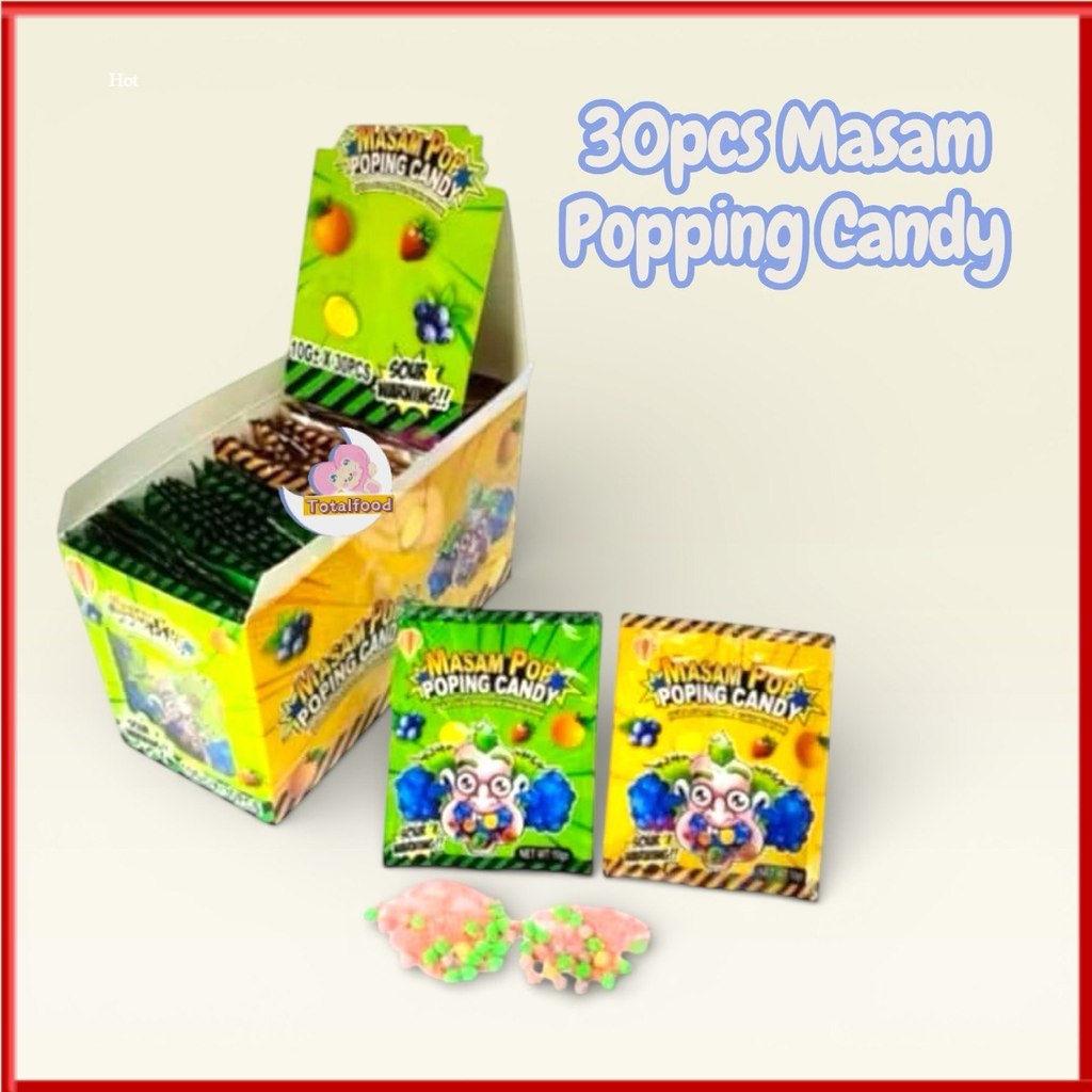 30pcs Ballon Brand Masam POP Popping Candy Fruits Flavour (HALAL)