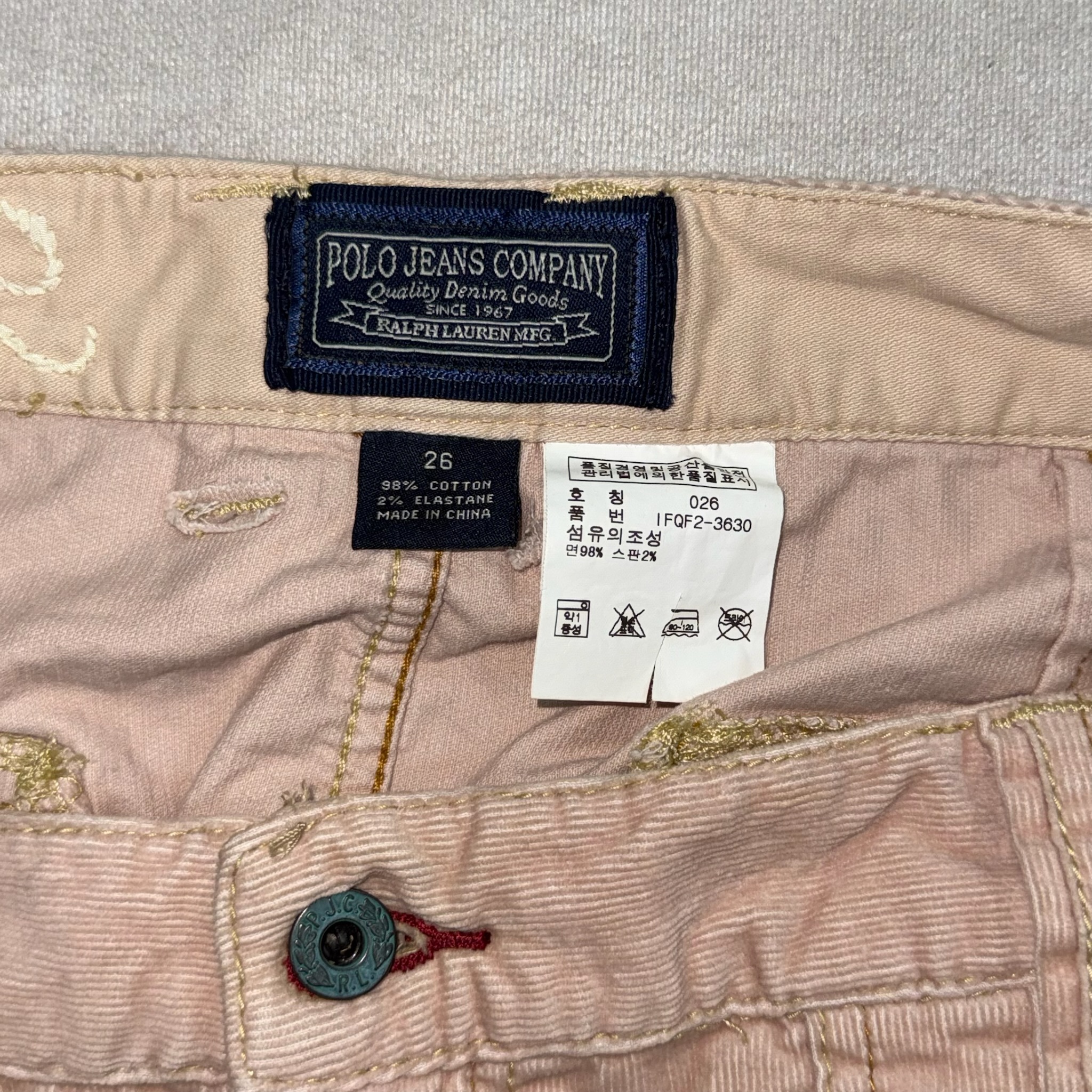 1967s Polo Relph Lauren Pink Denim Skirt