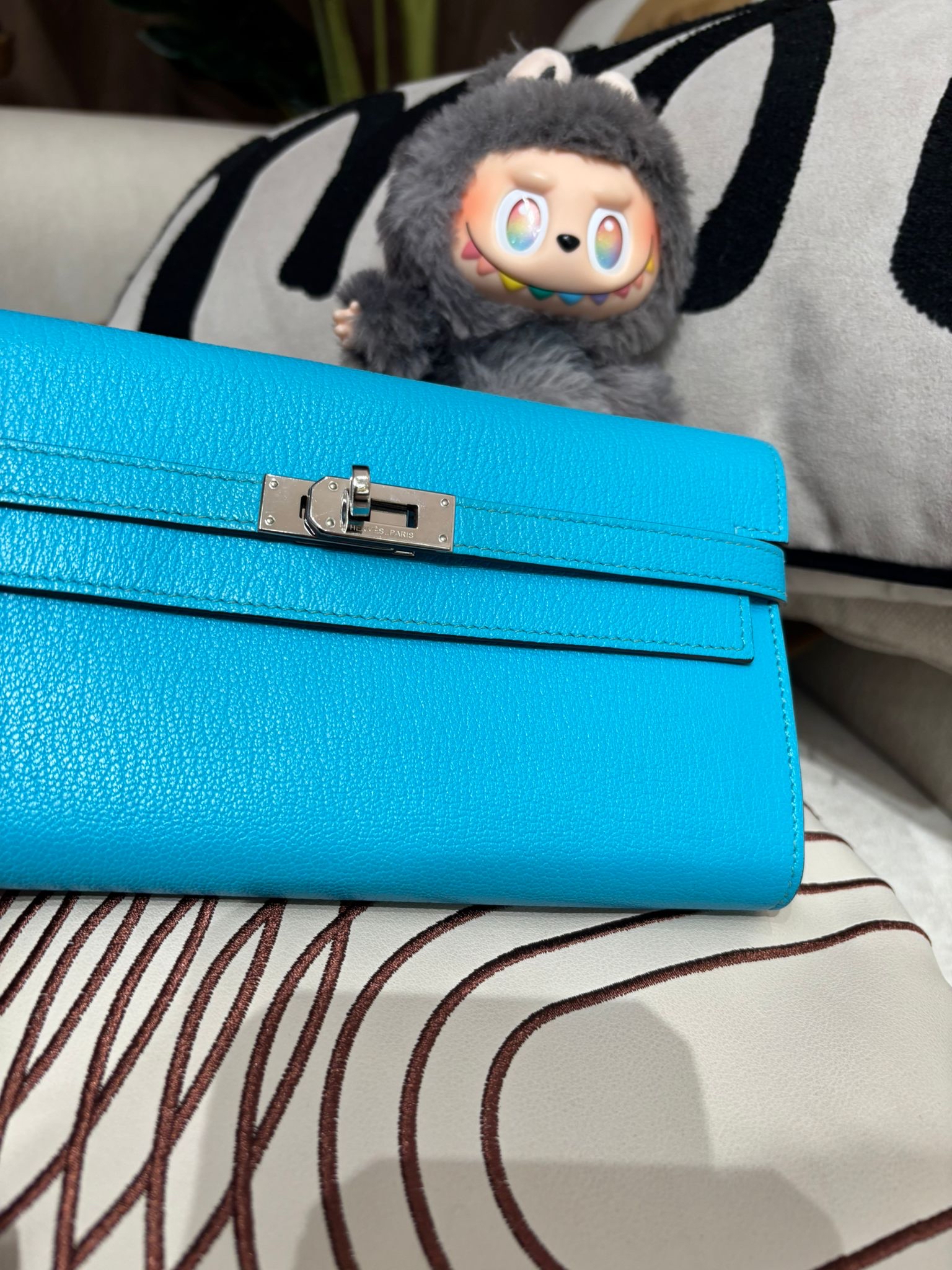 Hermes Kelly Wallet STAMP T 100%Authentic, 98%New