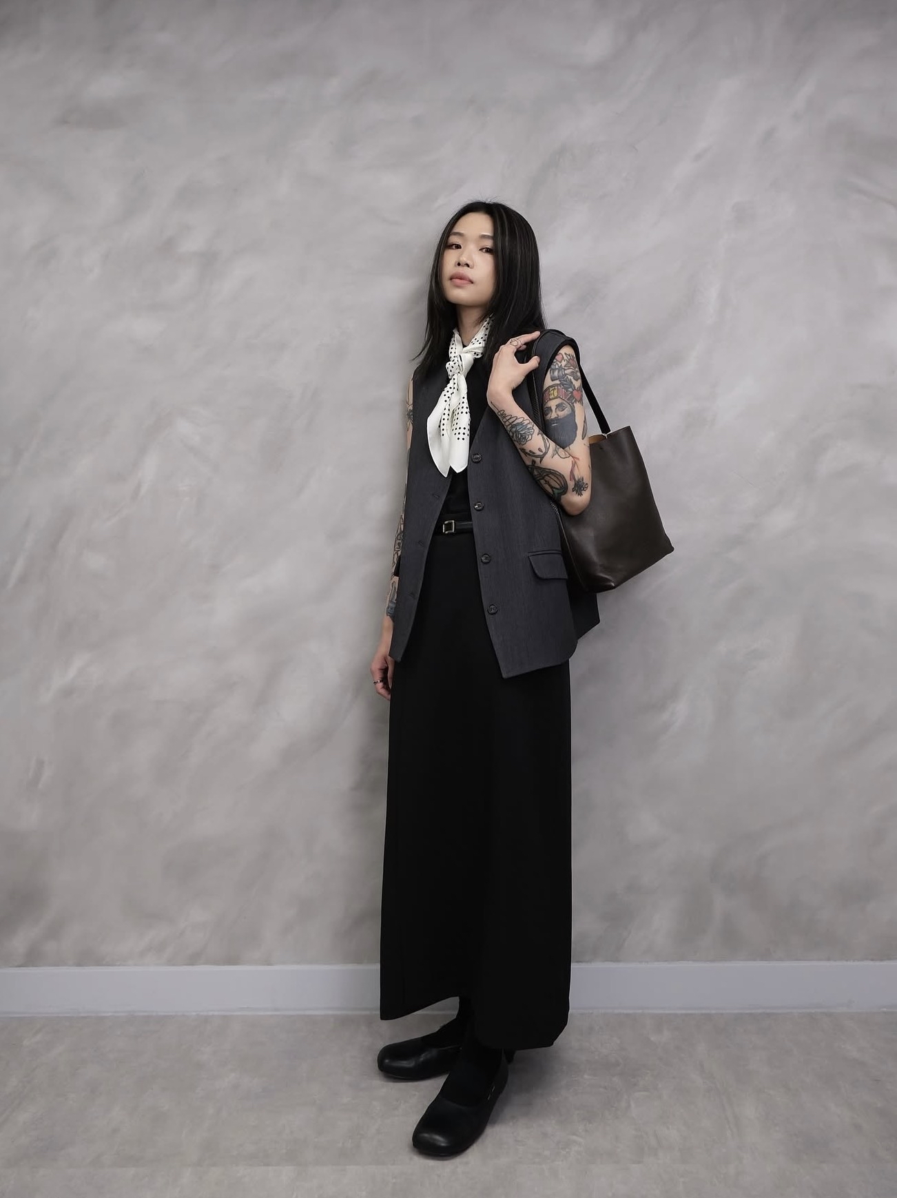 High quality longline waistcoat #jk25