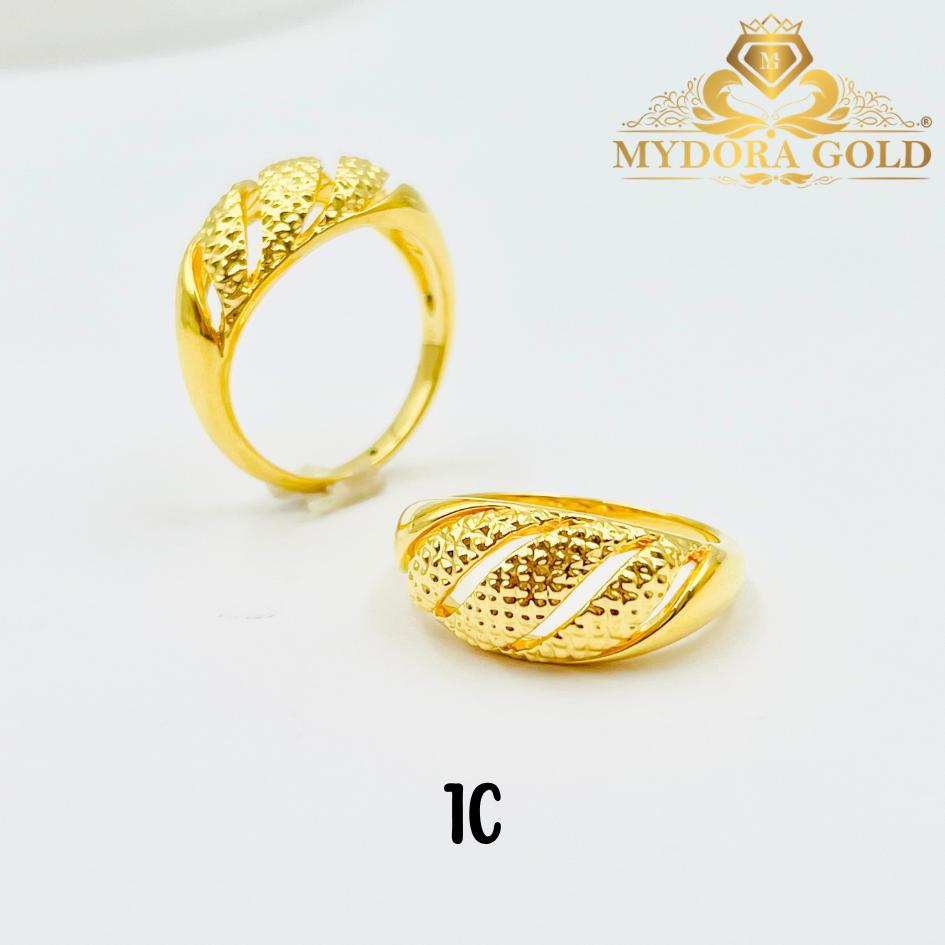 MYDORA Cincin Dome Pahat (5G) l EMAS 916/22K
