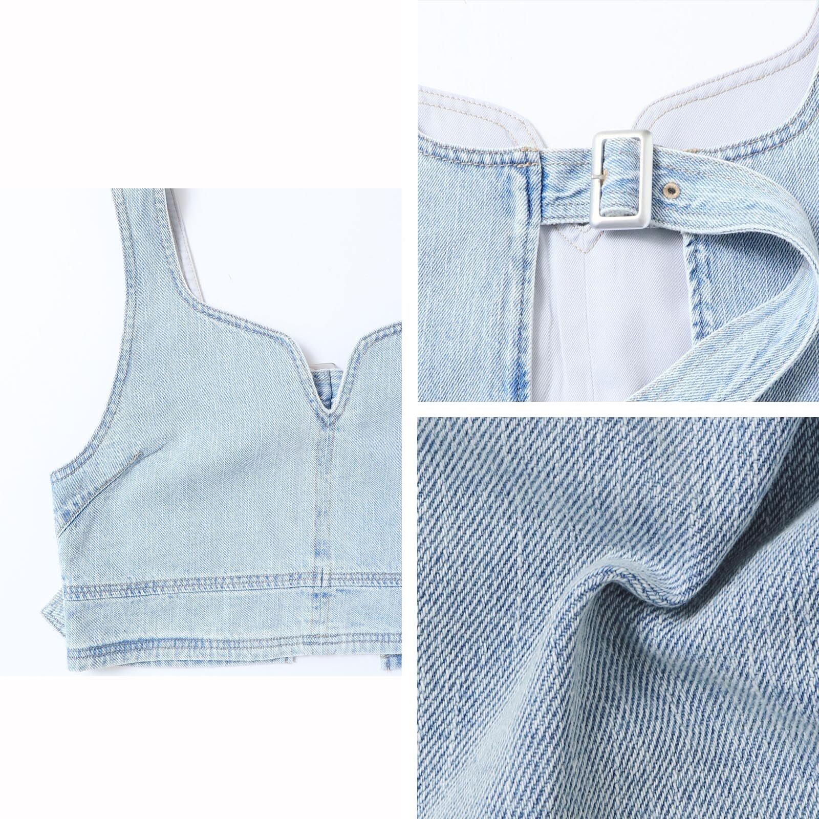 牛仔挺身背心outer【JOT002】