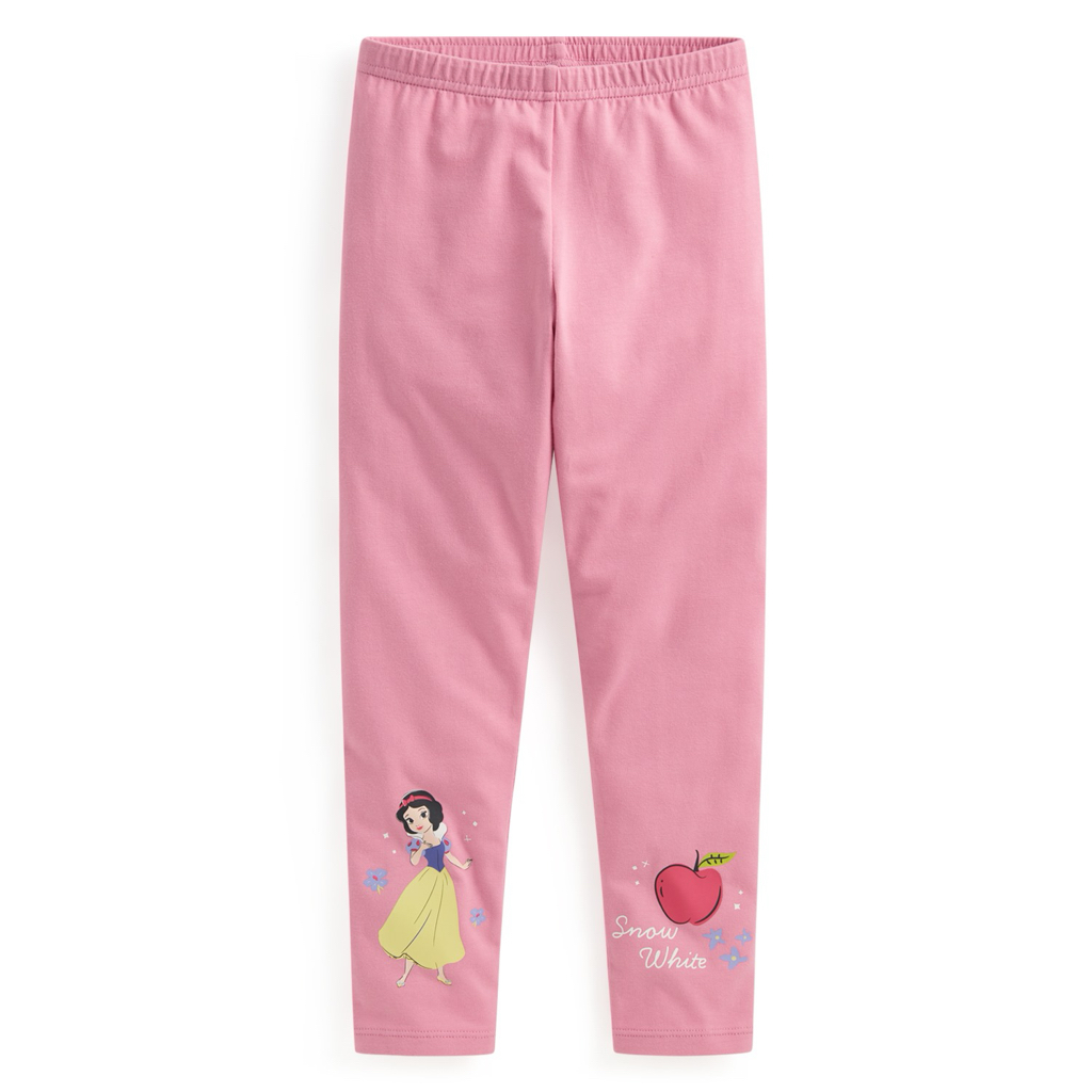 ☀️預訂 台灣直送☀️迪士尼公主系列三色人物印花彈力九分打底褲