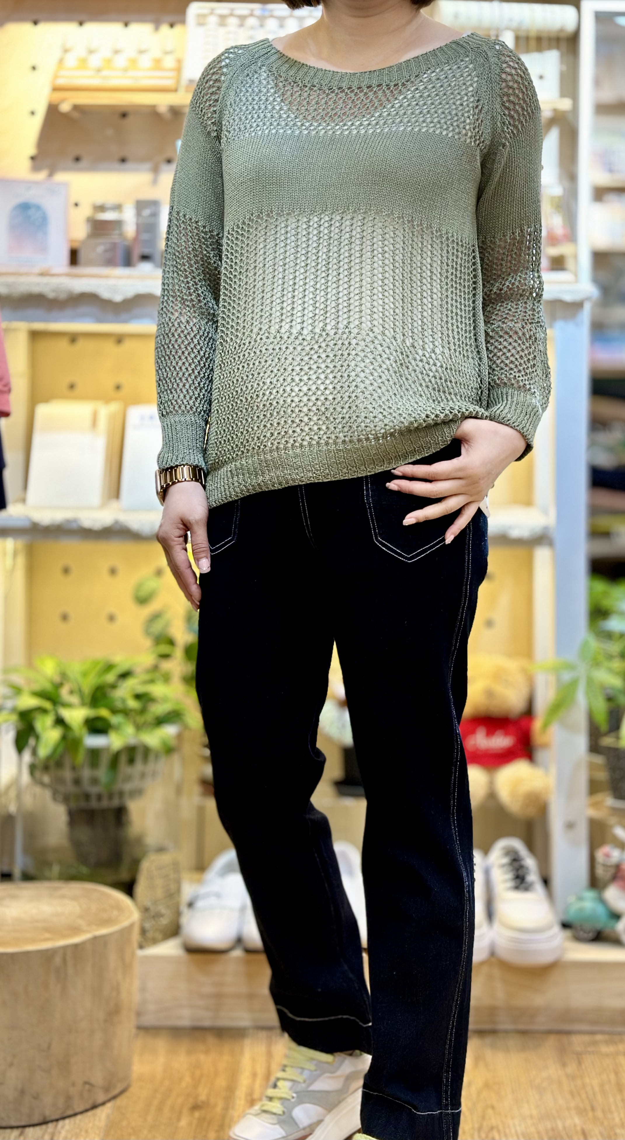 日本全像根腰牛仔褲 A715 161221270