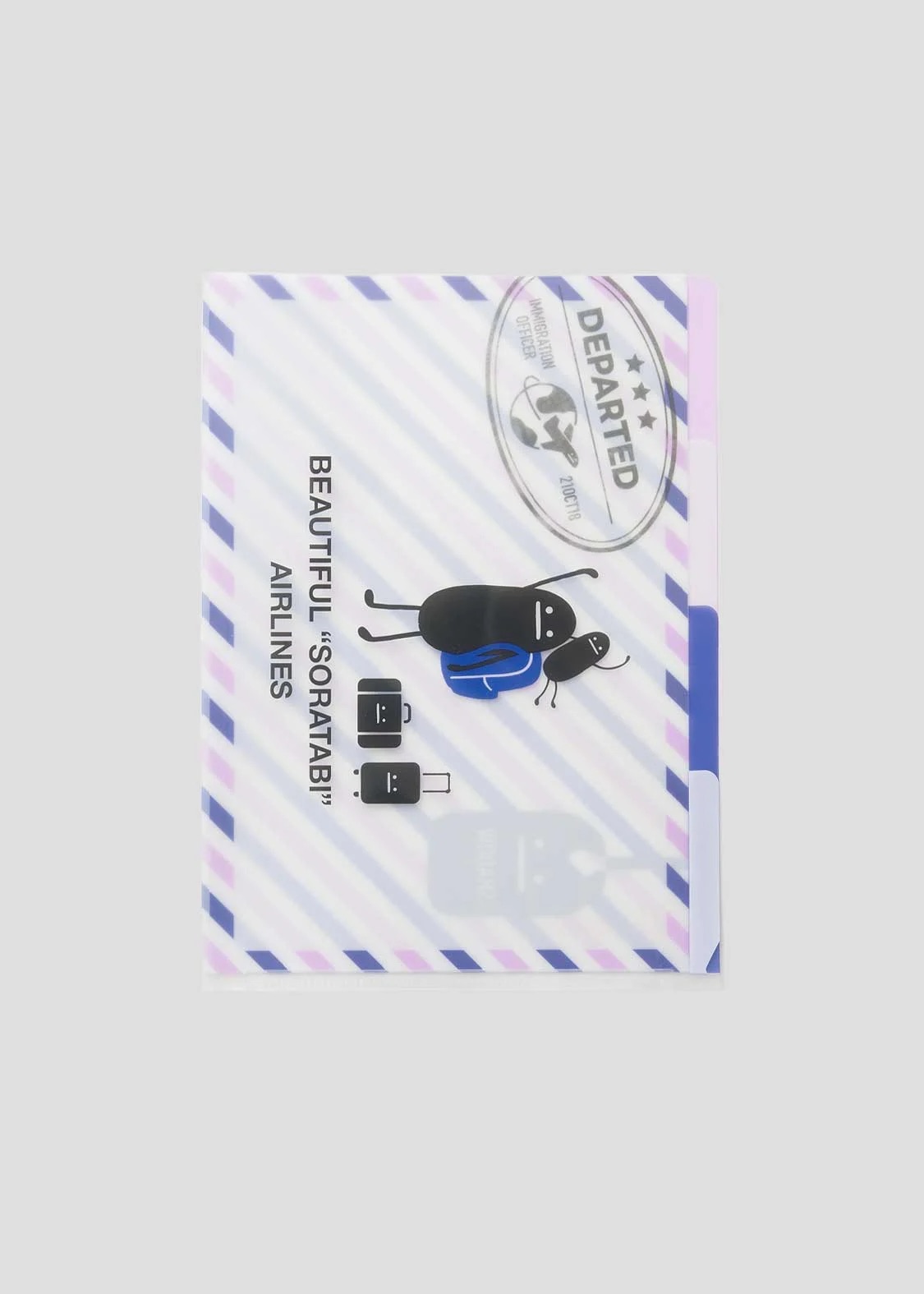 📦訂購 日本限定 graniph Beautiful Shadow A5 File 三層袋透明文件夾 