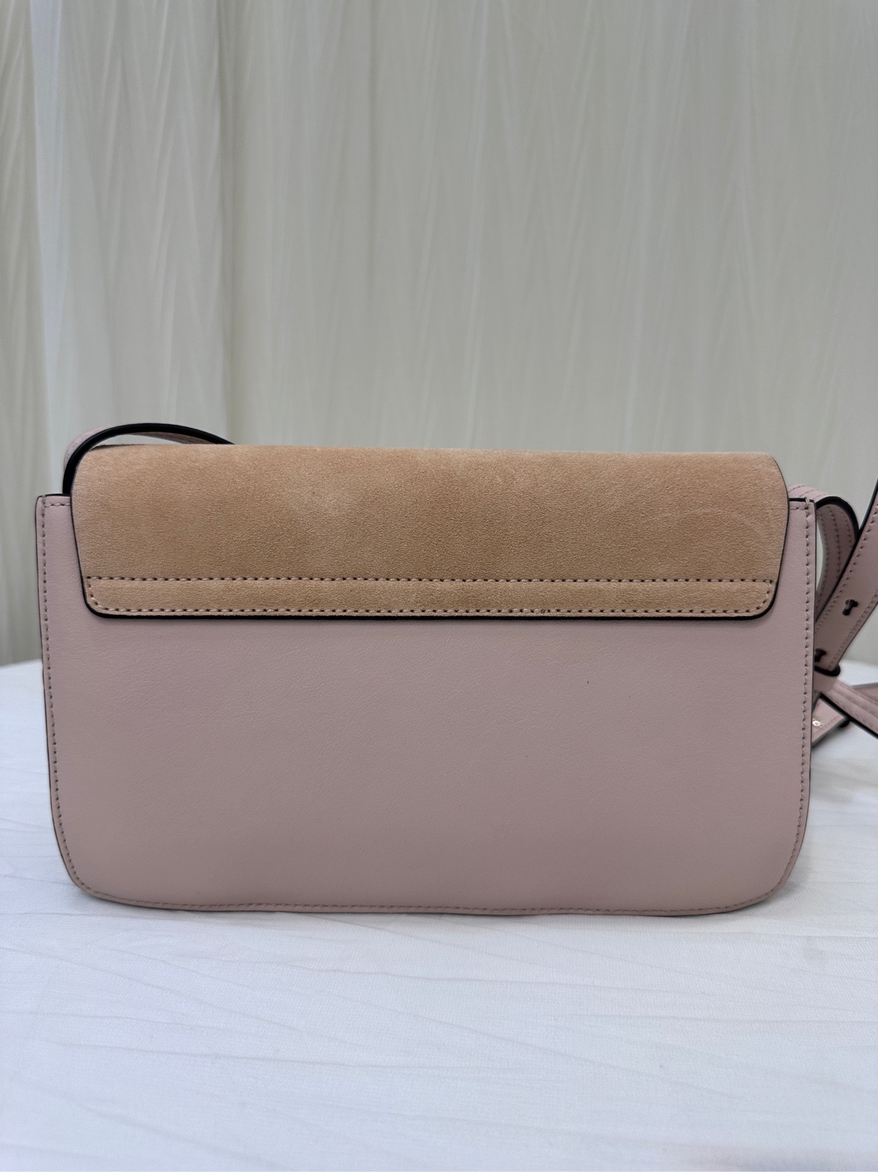 【預訂貨品】Chloe粉色拼麂皮faye