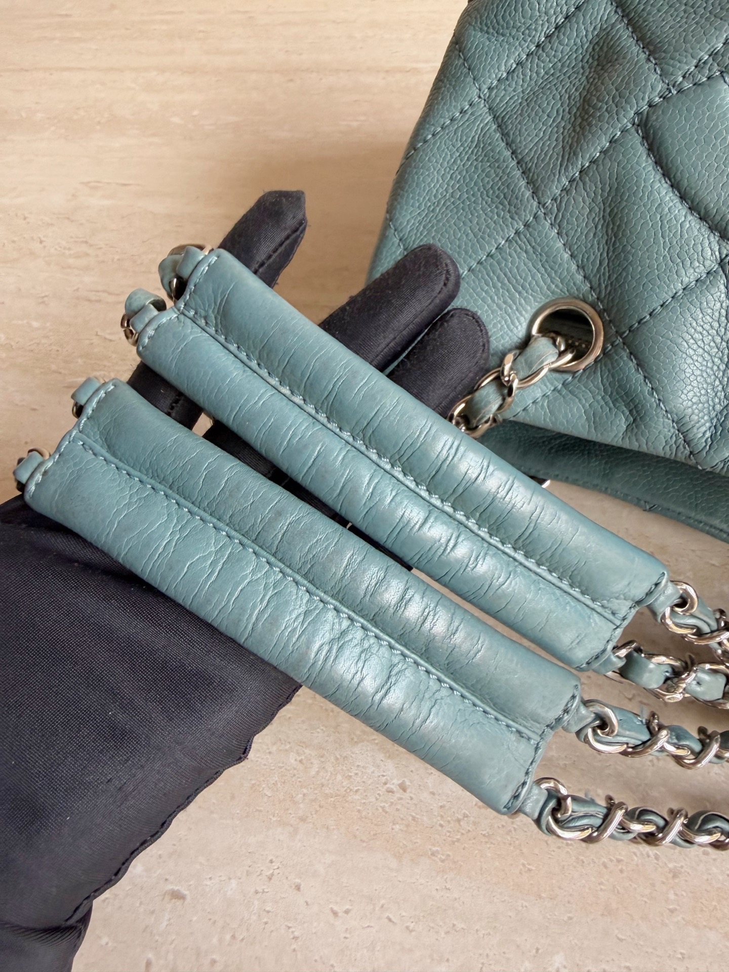 【預訂貨品】Chanel藍色魚子醬tote bag