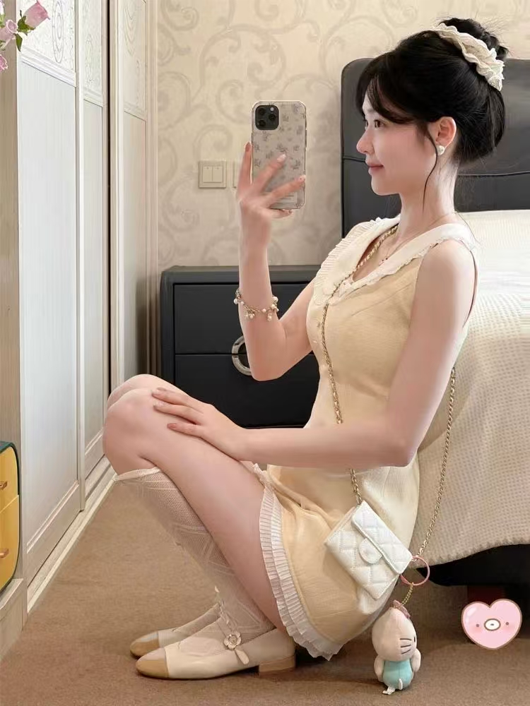 DR377法式小香风短裙