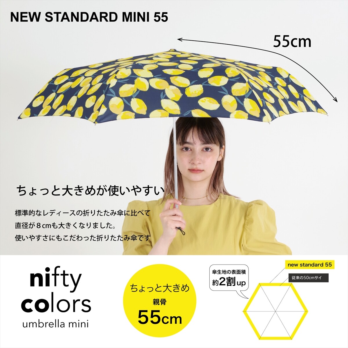 Nifty Colors 水彩櫻桃大傘面輕量縮骨遮🍒