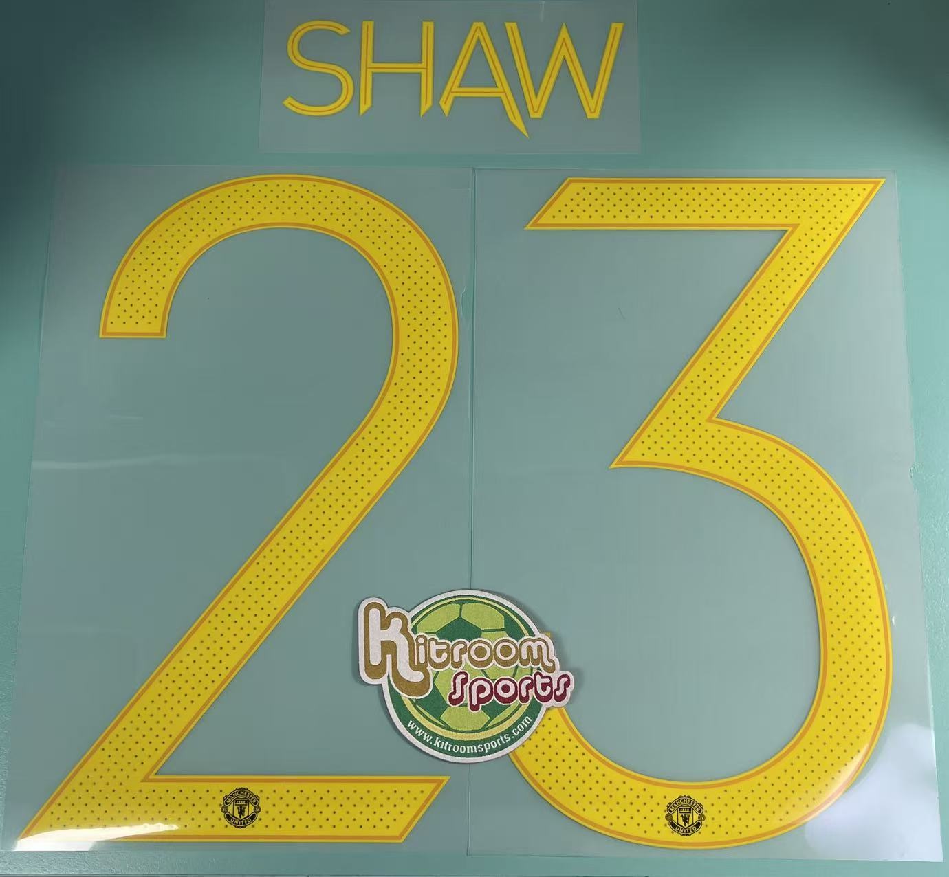 2021-22 Manchester United 3RD UCL Nameset #23 SHAW