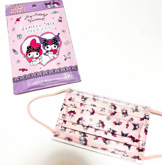 日本直送 Sanrio 兒童印花口罩 3杖入 - 1包 - 現貨