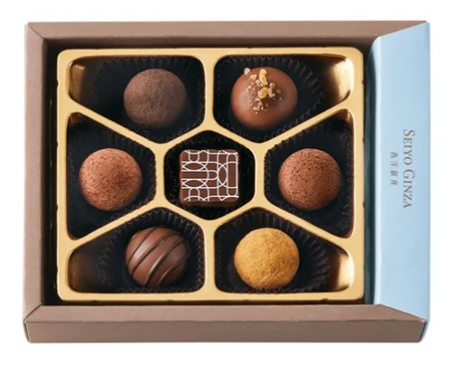 日本直送🇯🇵西洋銀座 Seiyo Ginza 高級松露朱古力禮盒🍫✨｜トリュフアソート 7粒 - 743-671