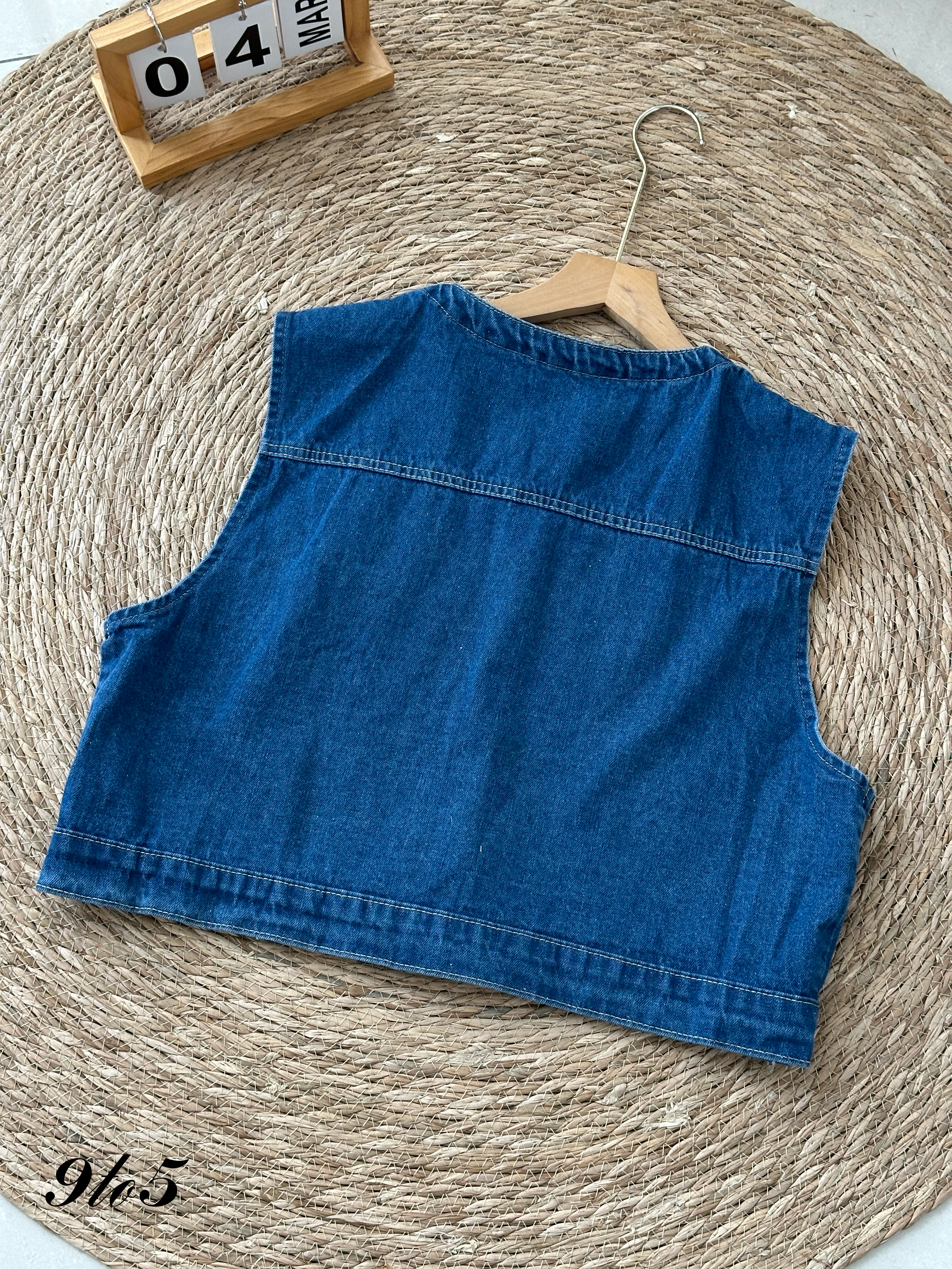T3993 Denim Vest / Jacket - Blue