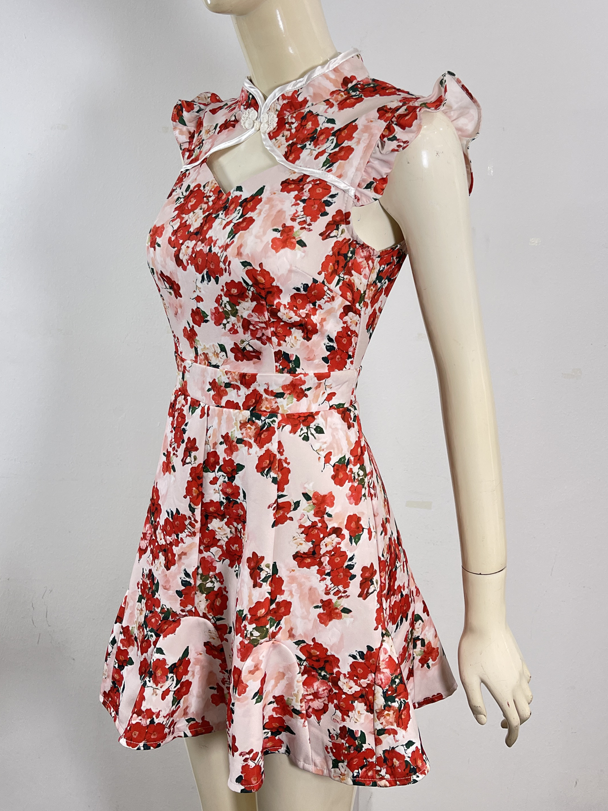 Luck Floral Mini Qipao MC47 